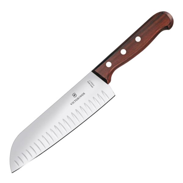 Kebony santokukniv 17 cm med luftlommer kebony