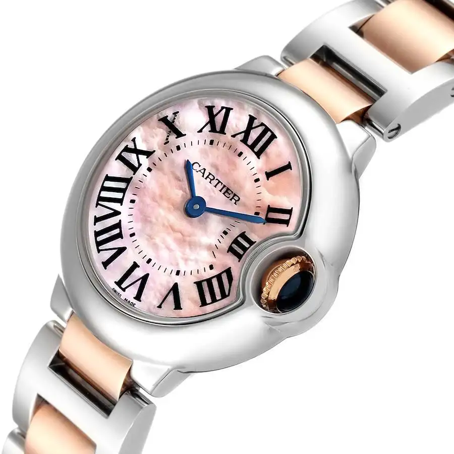 [Super Clone]BALLON BLEU Pink Mother of Pearl Dial 28mm