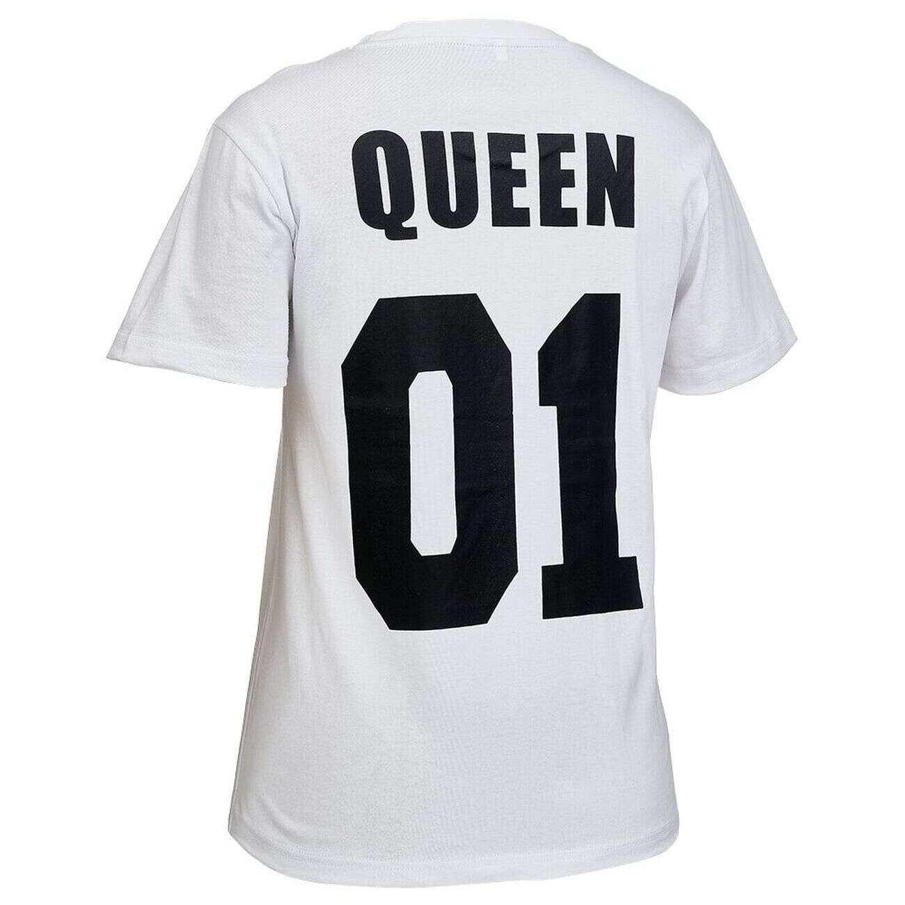 Tee shirt blanc imprimé Queen femme S/M/L