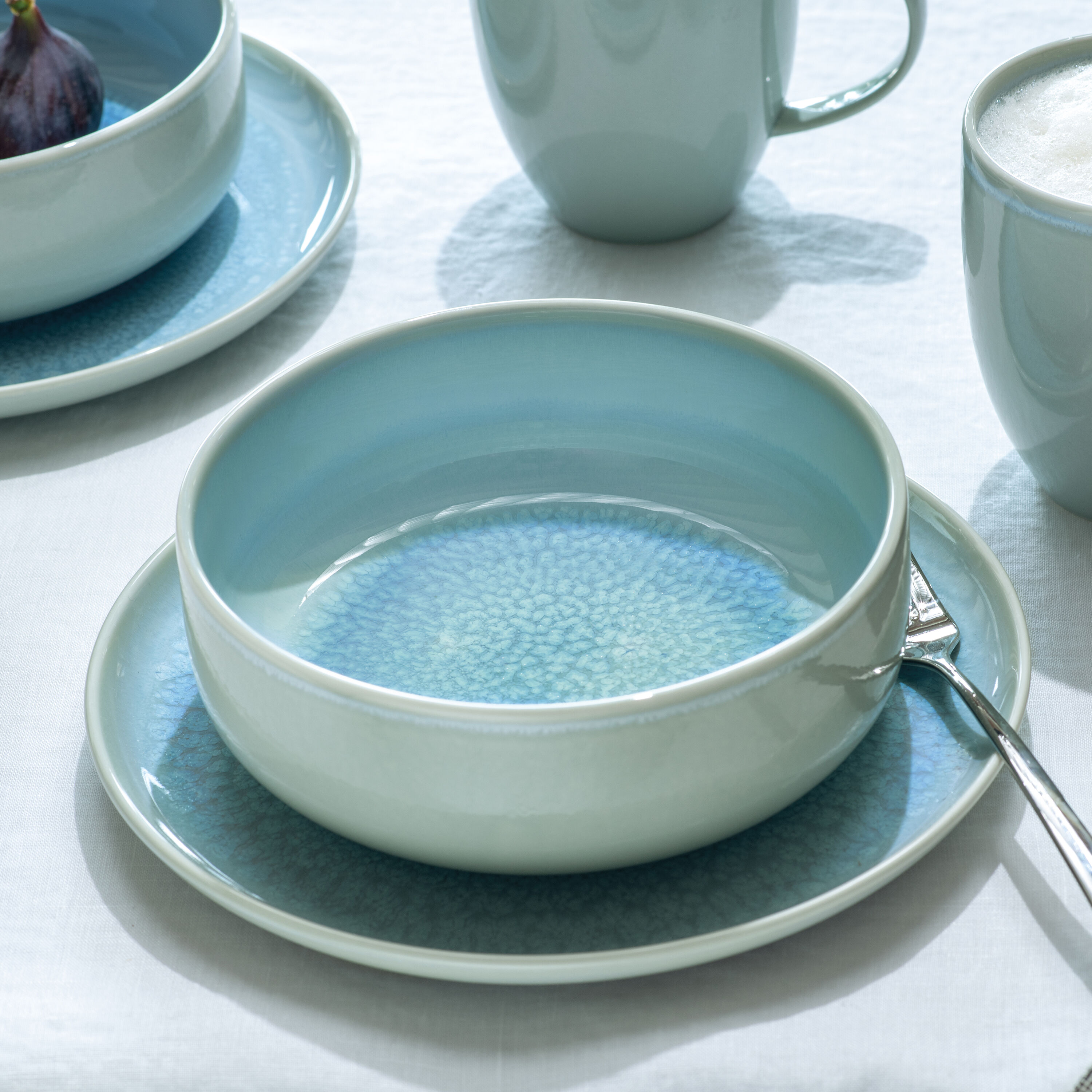 Crafted Serving Bowl - Blue, 18.6 oz, Premium Porcelain