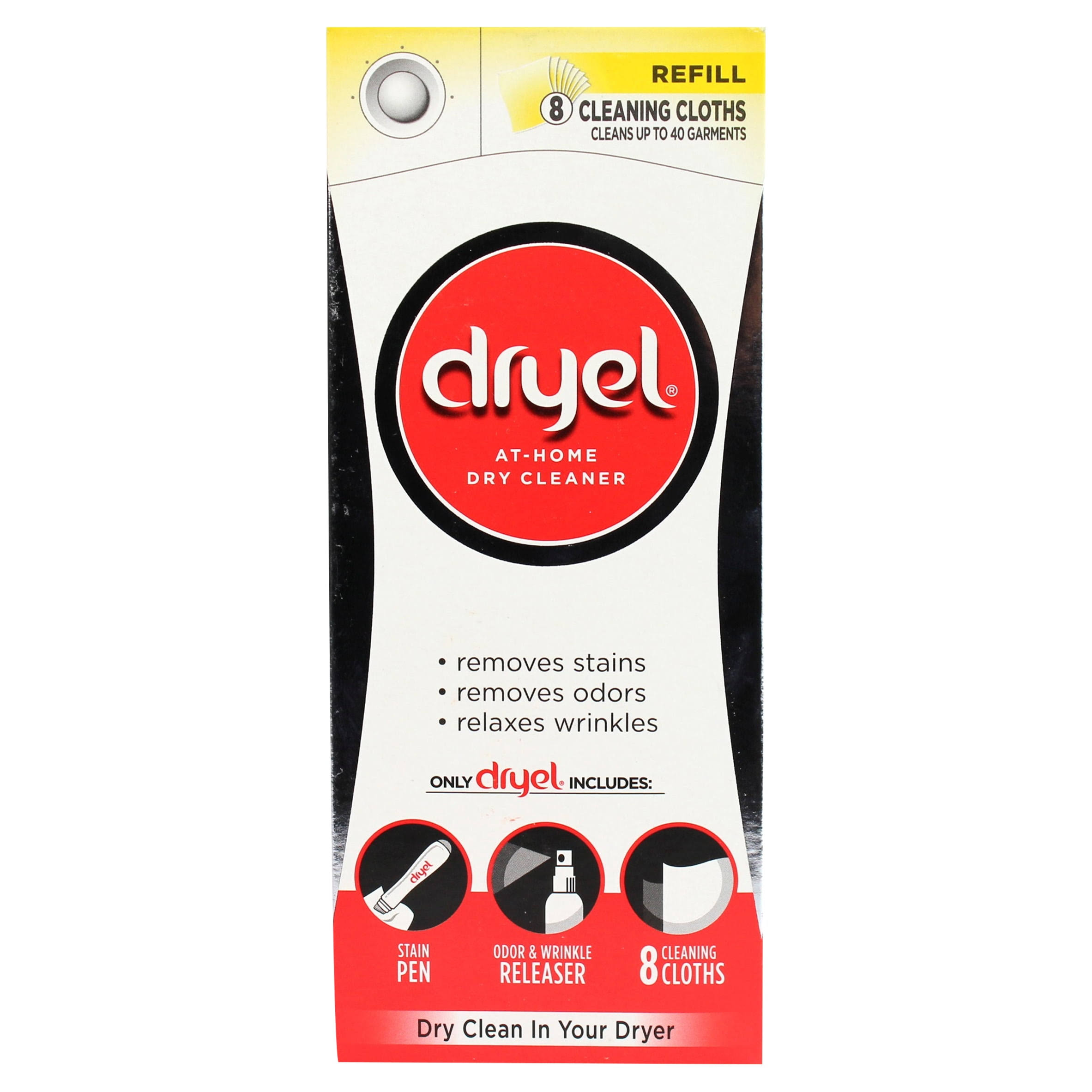 Dryel Cleaning Cloths Refill, Breezy Clean Scent - 8 cloths