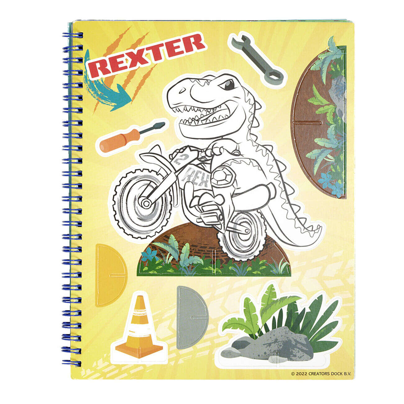 Cahier figurine carton à assembler dinosaure