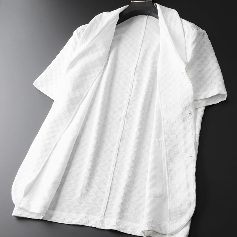 Ensemble deux pièces blanc décontracté pour homme