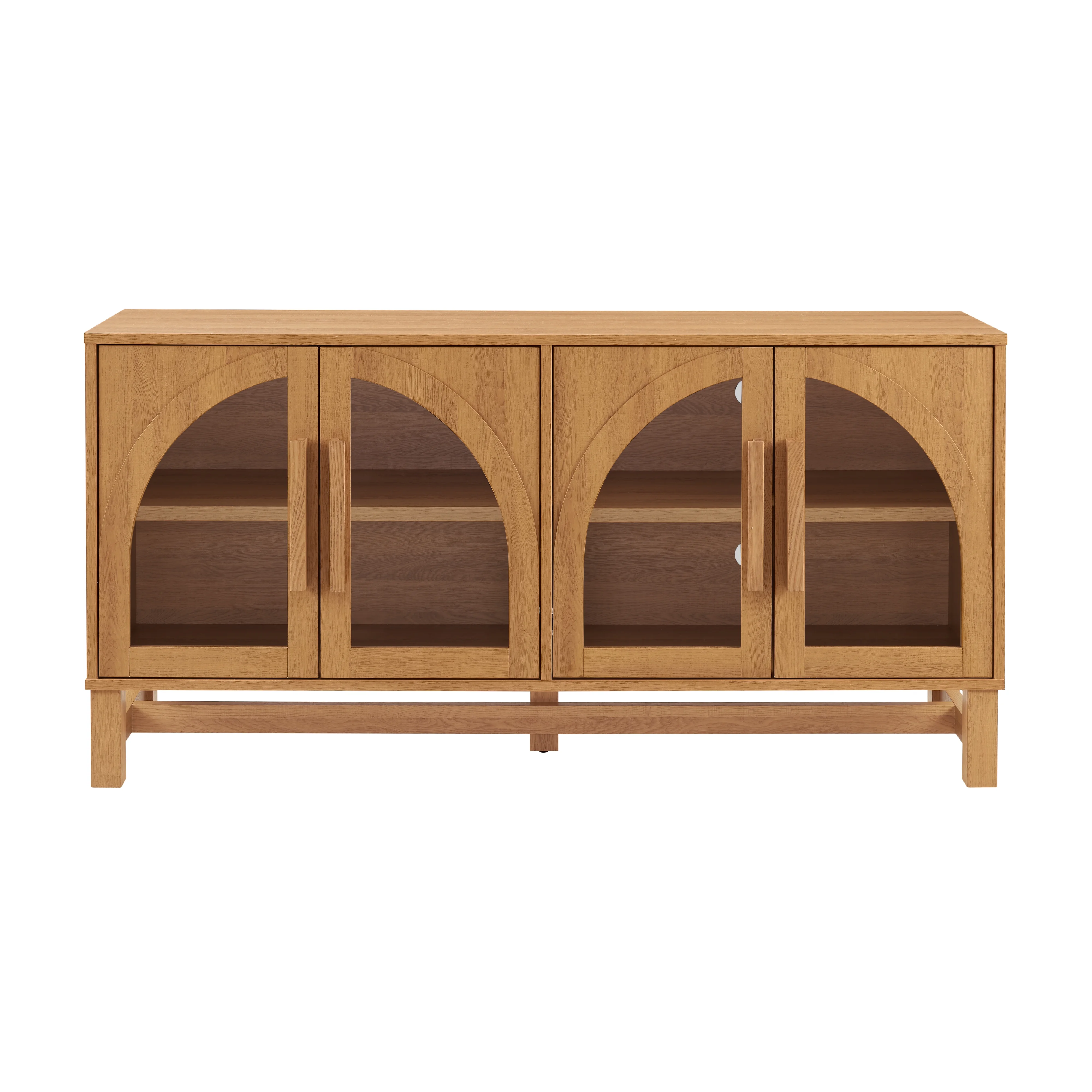 Juliet Arc TV Stand for TVs up to 65", Light Honey Finish(Light Honey) - Image 6