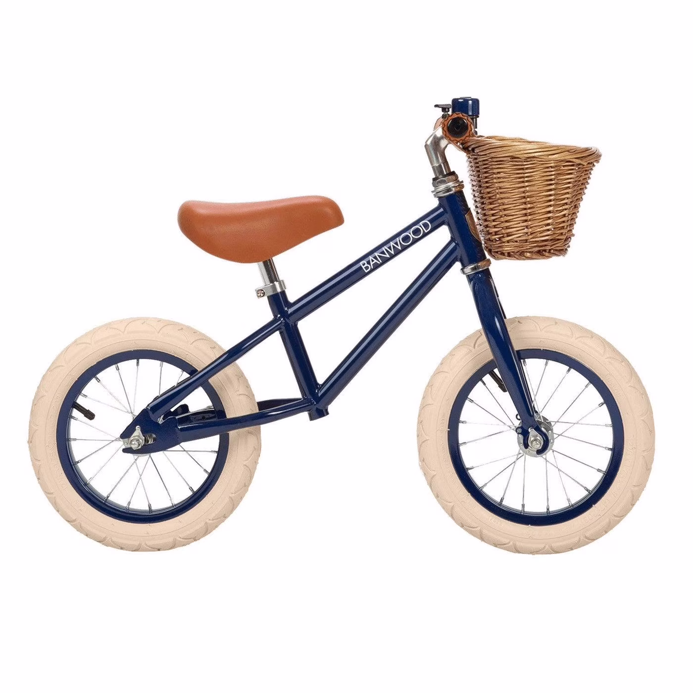 Balance Bike Steel Outdoor Cycling Kids Balance Development(Navyblue)
