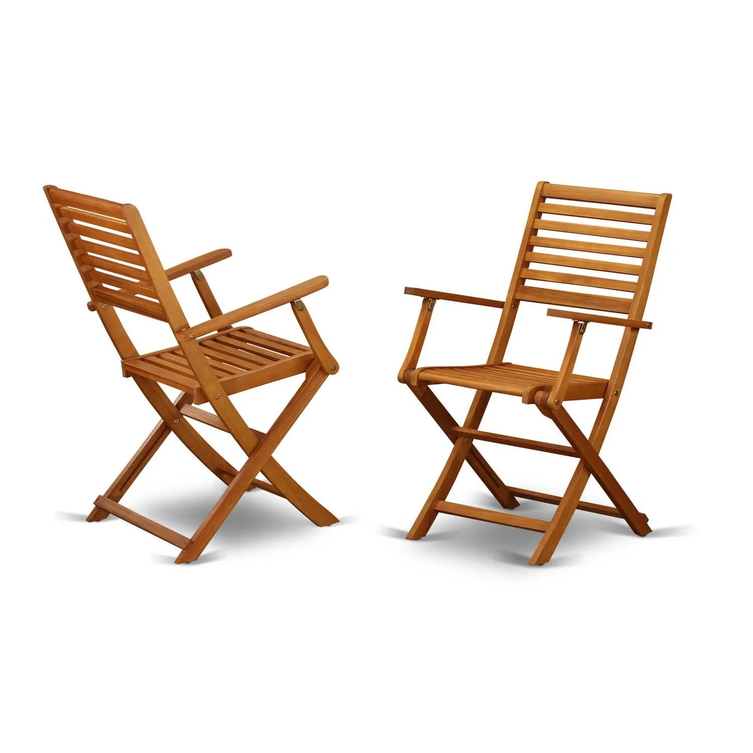 East West Furniture Wooden Patio Set Natural Oil, CMBS5CANA