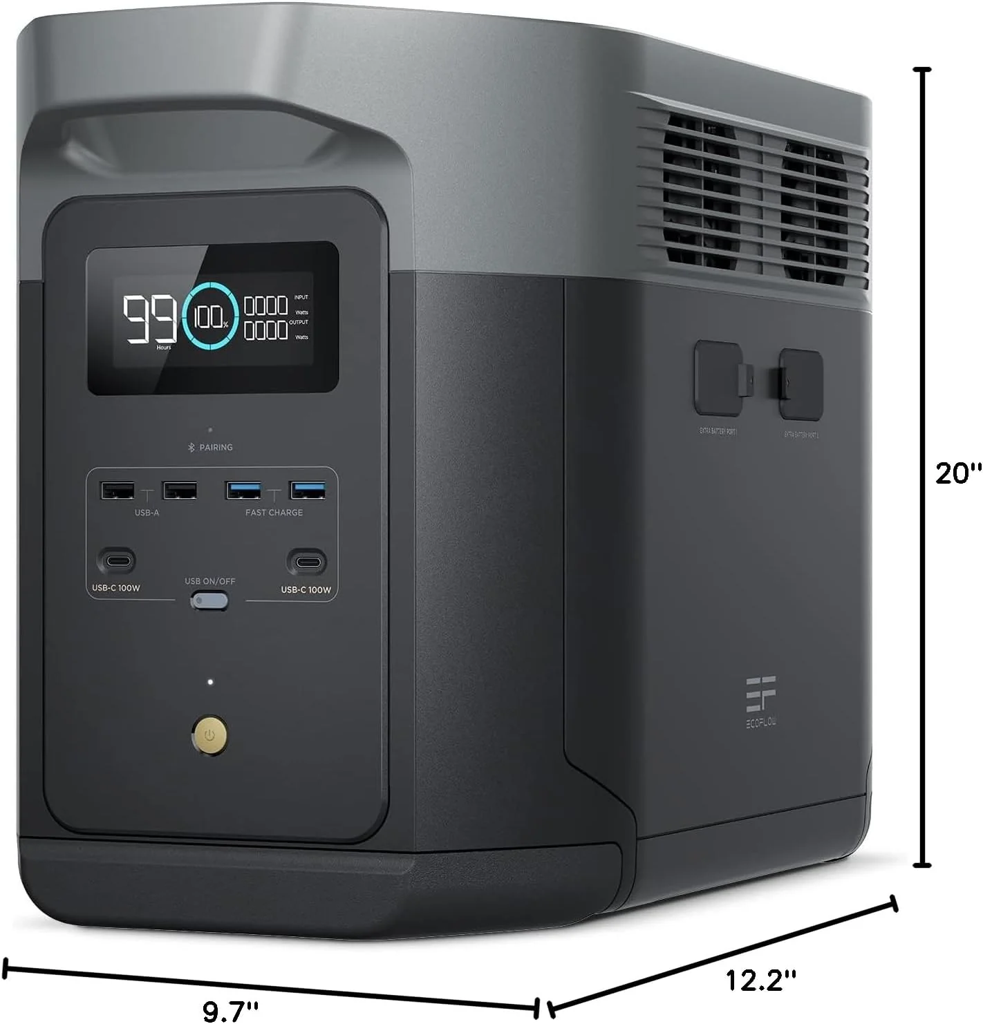 Portable Power Station Delta 2 Max  2400W Solar Generator