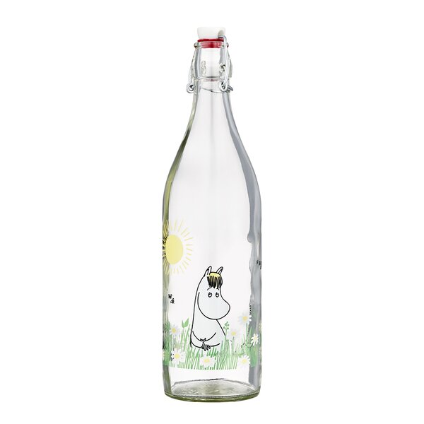 Mummi glassflaske med patentkork 1L eng