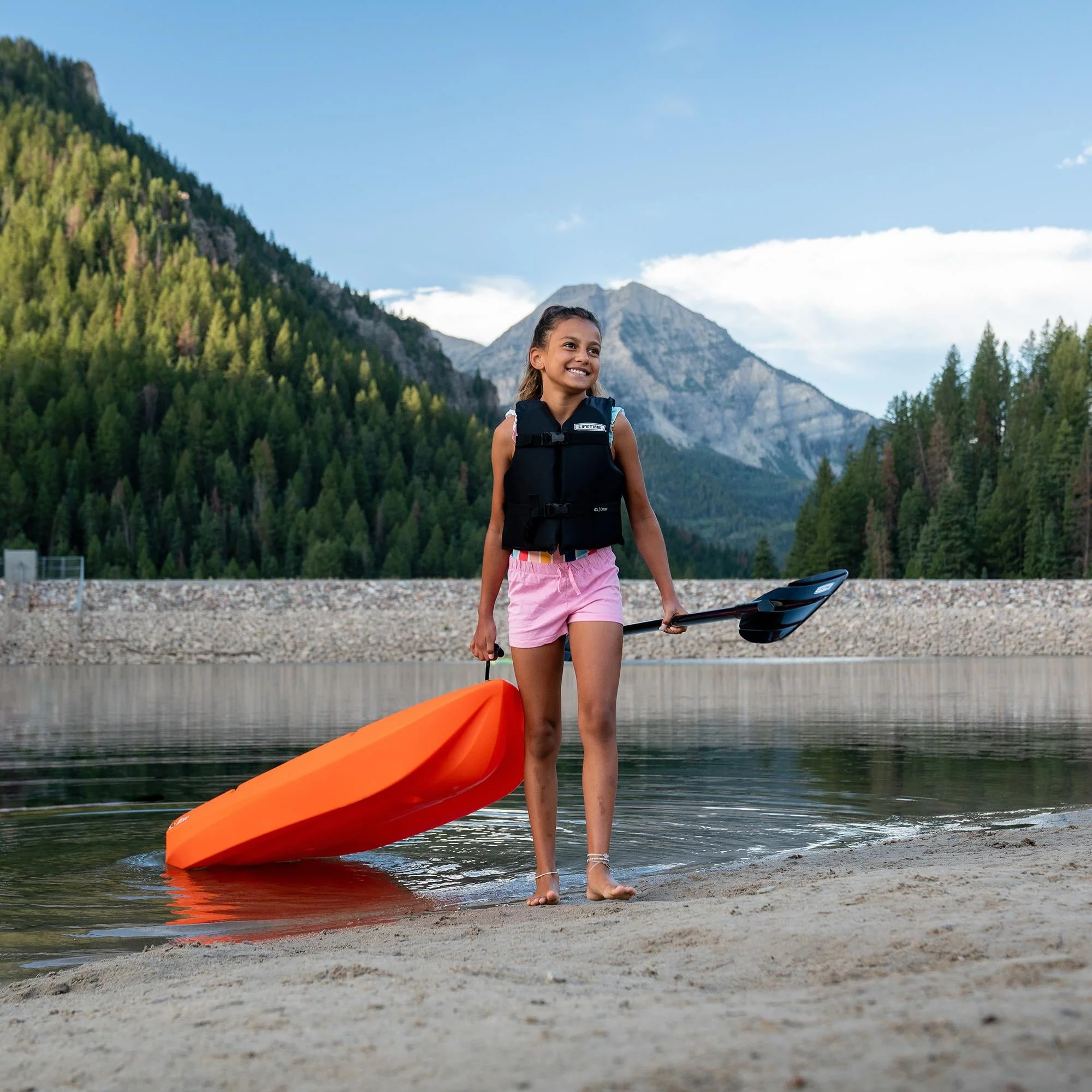 Wave 6 ft Youth Kayak, Orange (90154) - Image 7