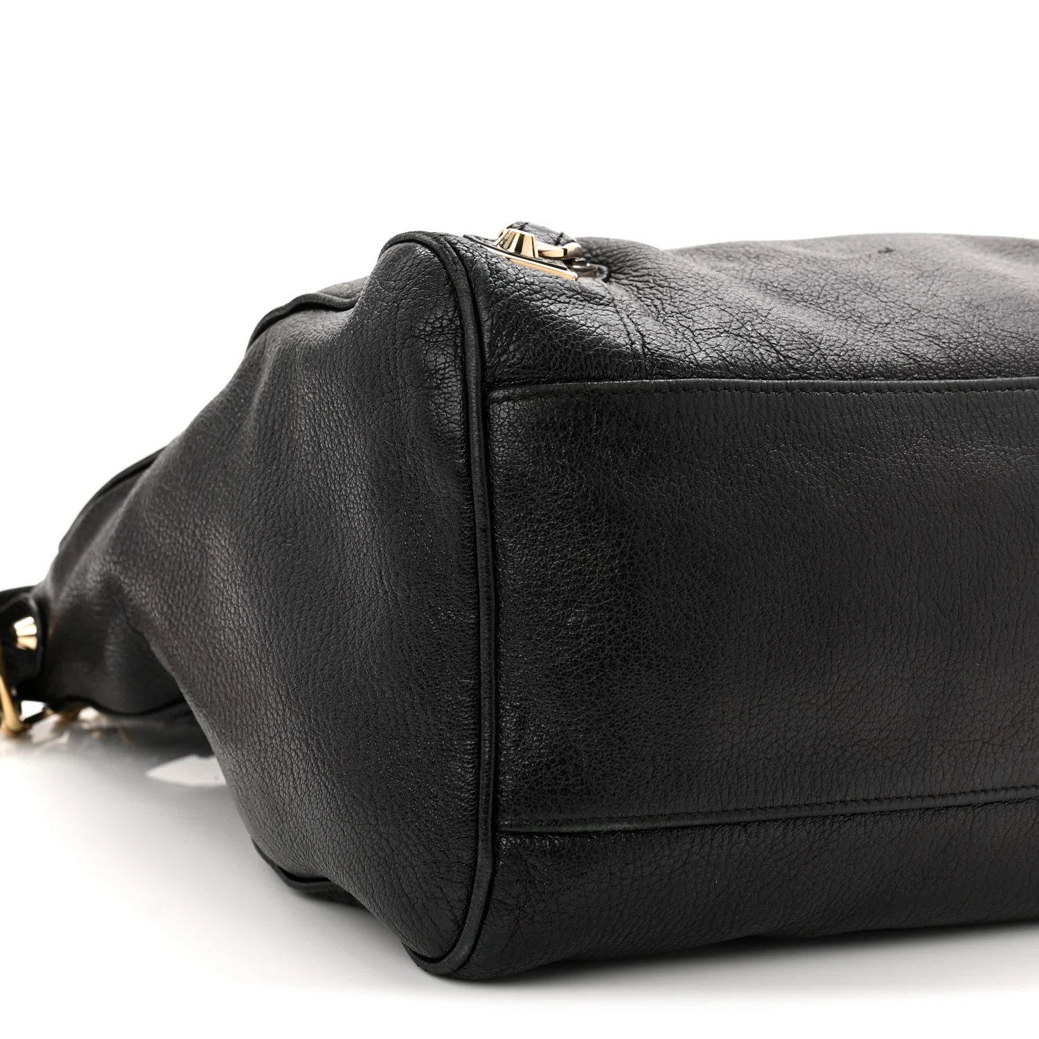 Chevre Gold Metallic Edge Hardware Velo Black
