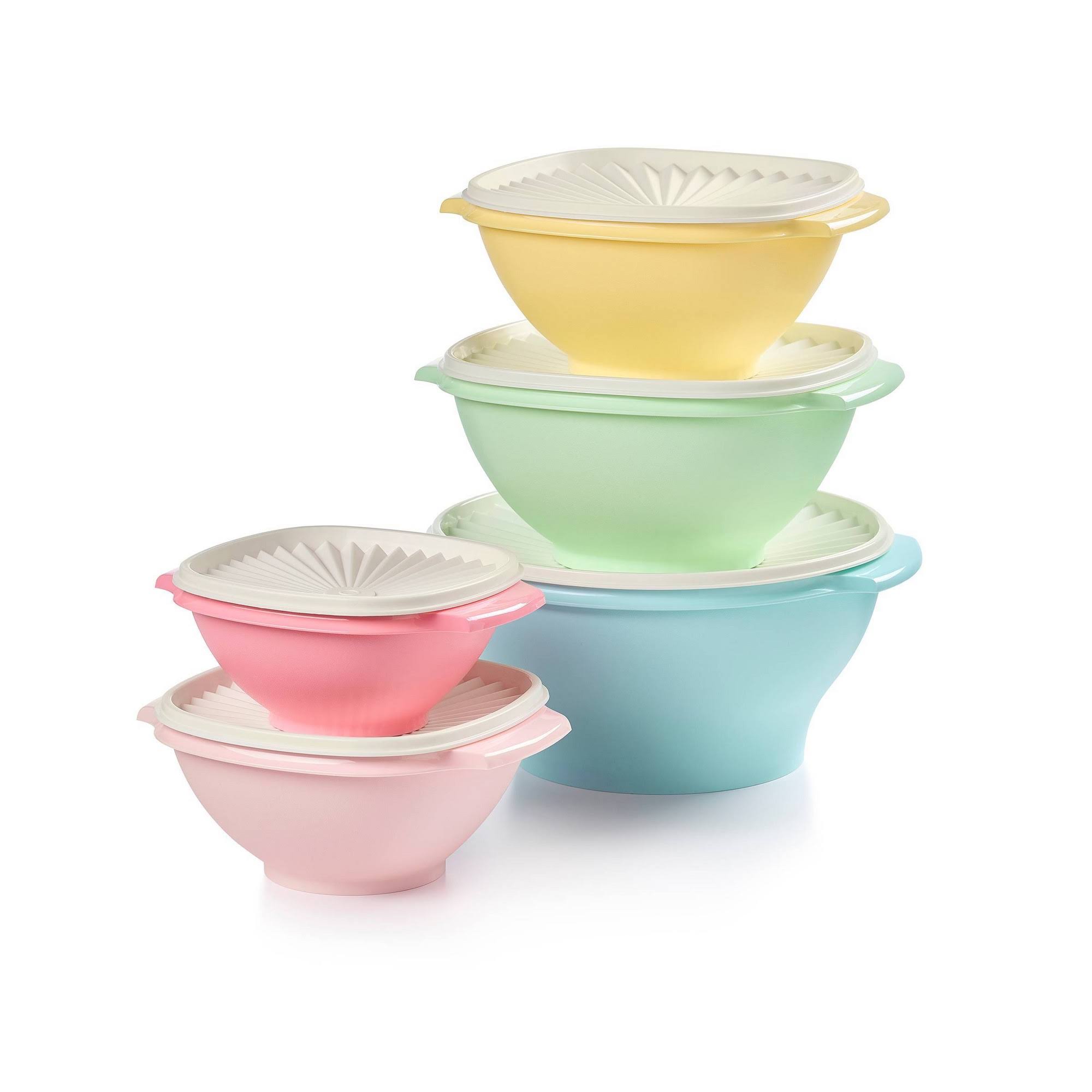 Tupperware Heritage 10 Piece Bowl Set - Open Misce
