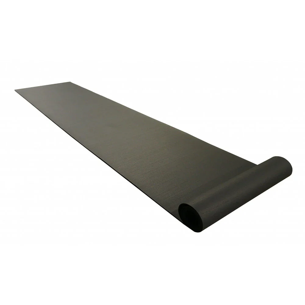 Rubber-Cal Recycled Flooring 3/8 in. x 4 ft. x 4 ft. - Black Rubber Mats