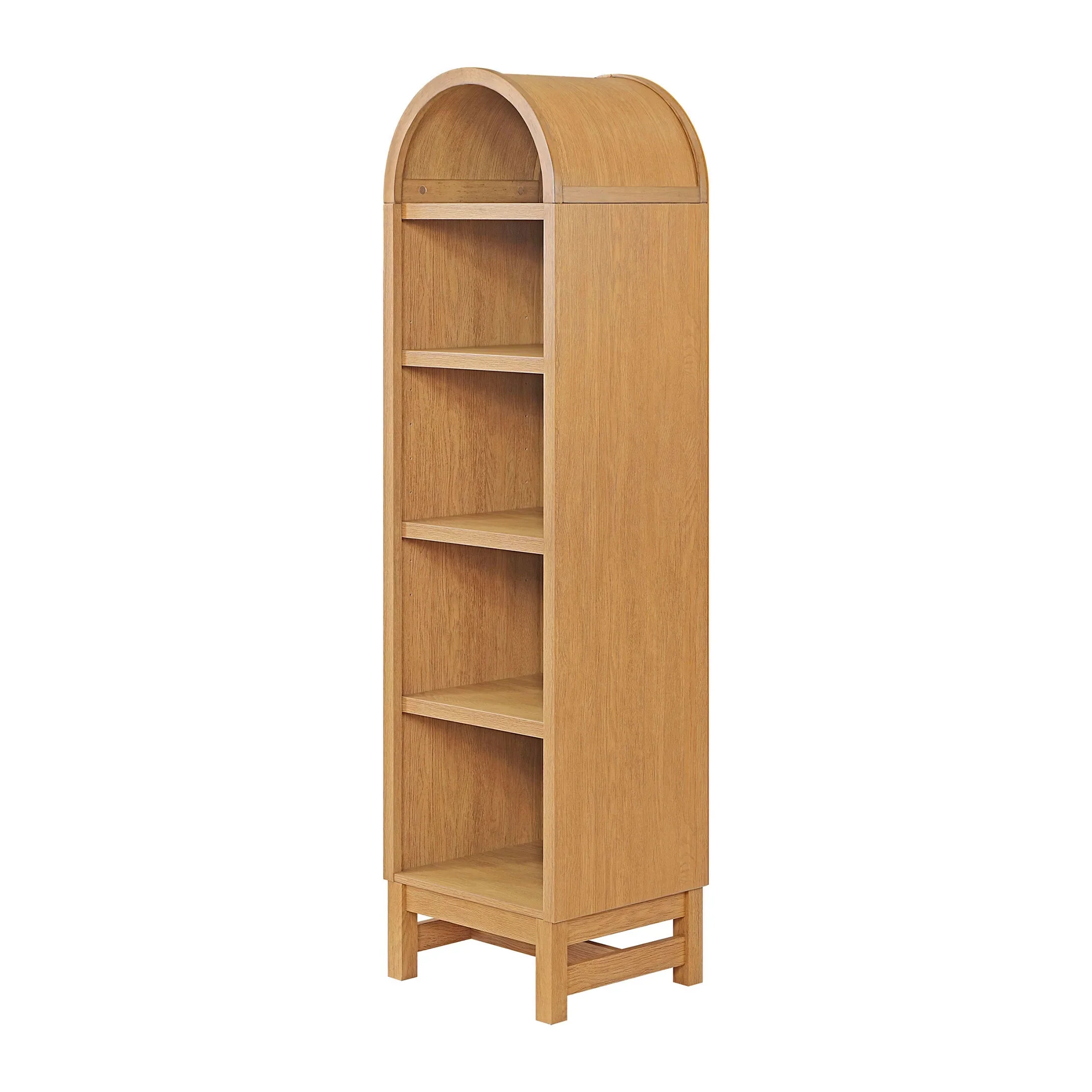 Better Homes & Gardens Juliet Narrow Arch Bookcase, Deep Green and Light Honey