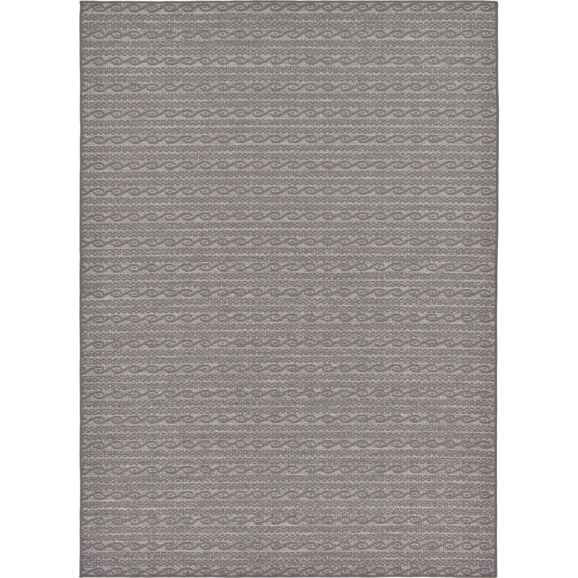 Unique Loom Links Outdoor Area Rug - 7' x 10' Gray
