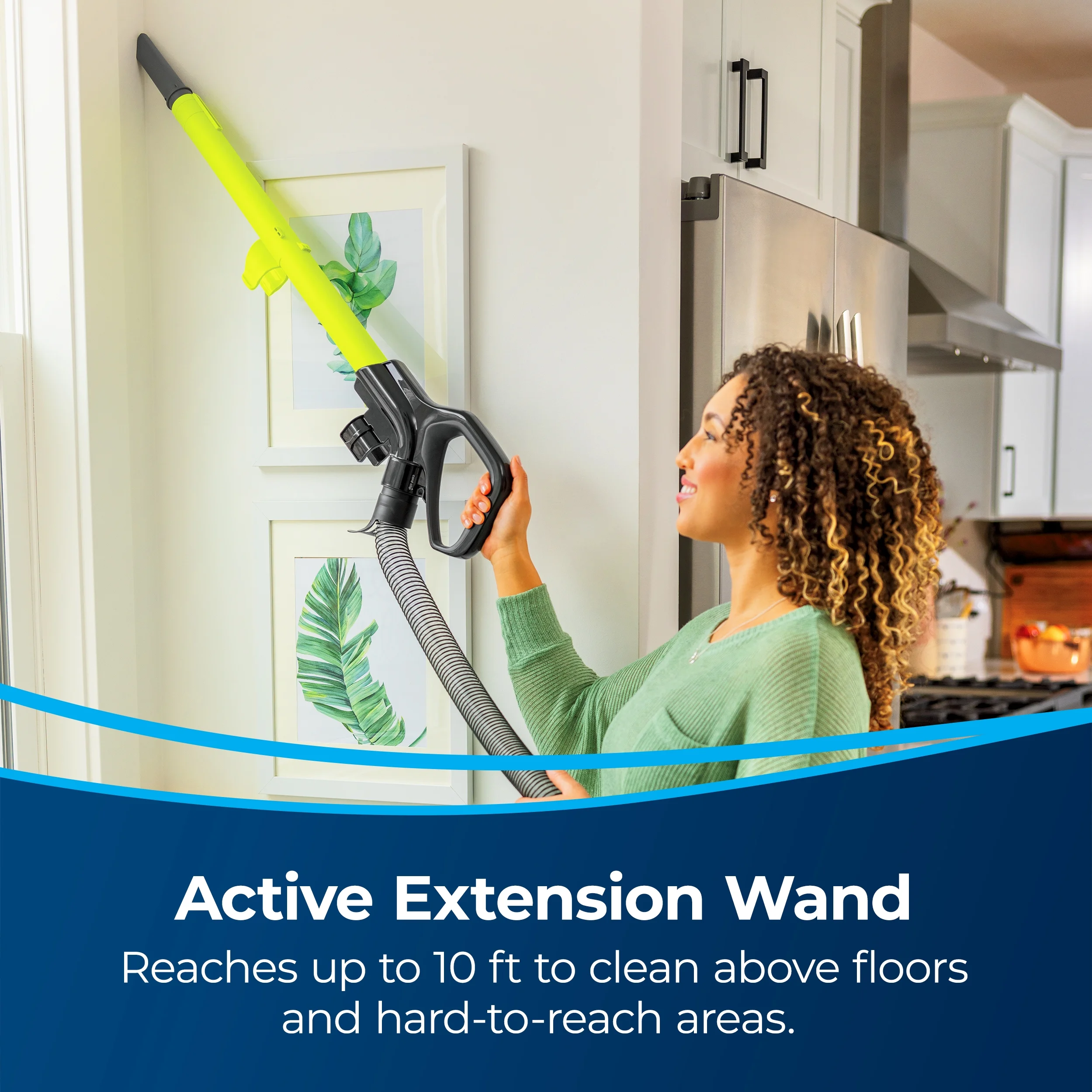 Bagless Upright Vacuum, PowerForce Helix Rewind, Pet Deluxe, Live Extension Wand, ScatterFree Tech, Pet TurboBrush, Dusting Brush, Crevice Tool, XL Dust Cup, and Corded Rewind, 3335, Green Image 5