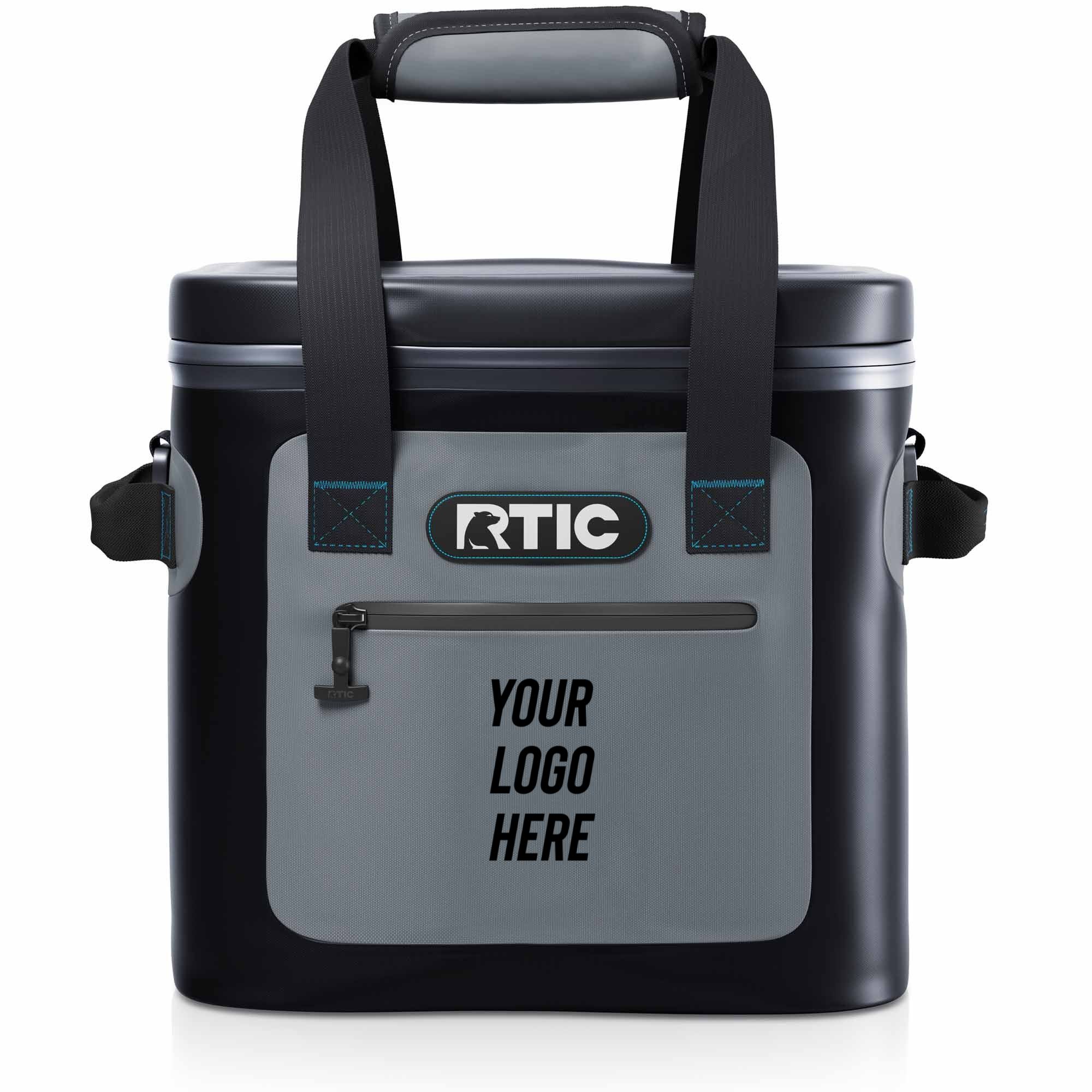 RTIC 12 Can Soft Pack Cooler, Blue / Grey Leakproof & Puncture Proof