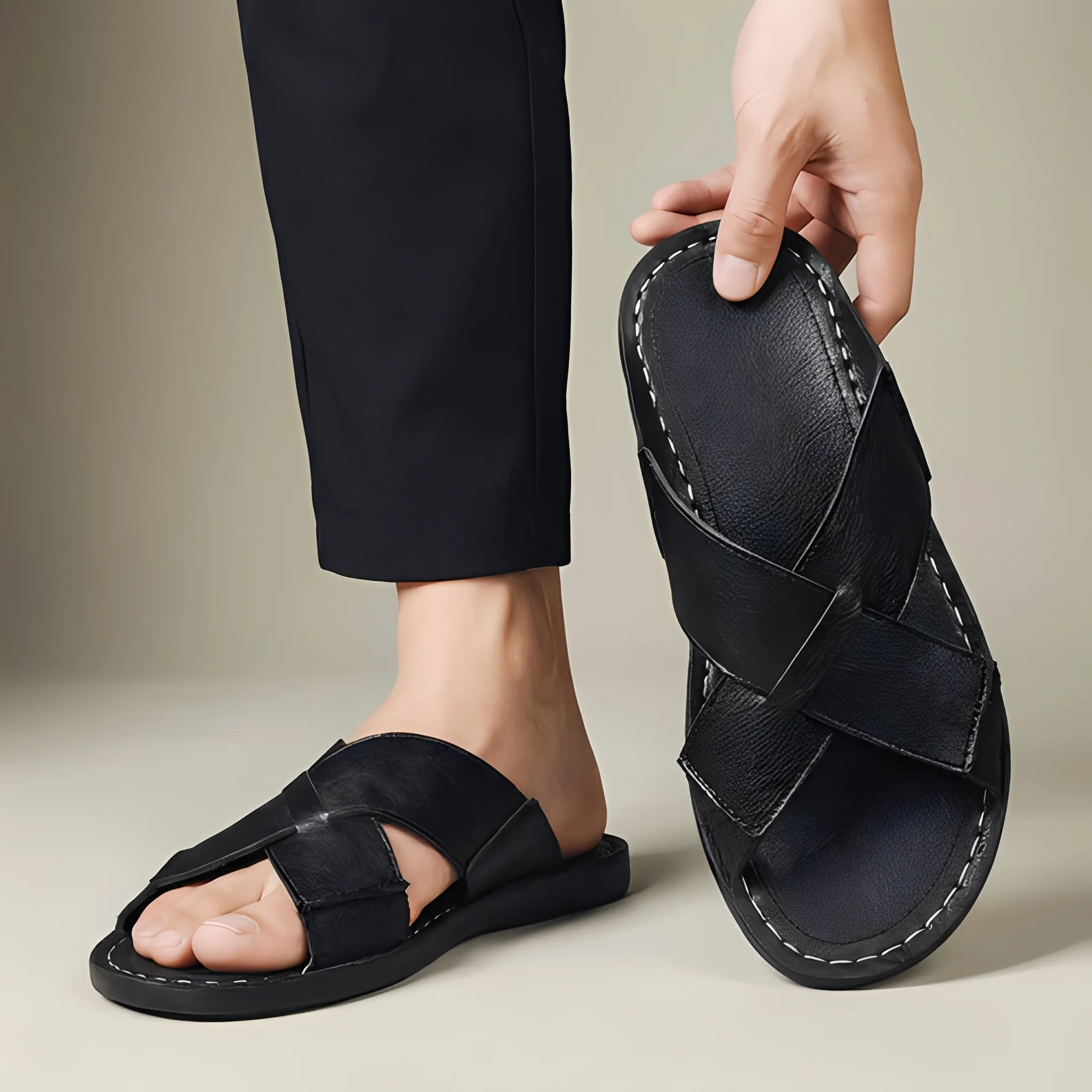 Renejay - Sandales d'été élégantes et modernes pour hommes