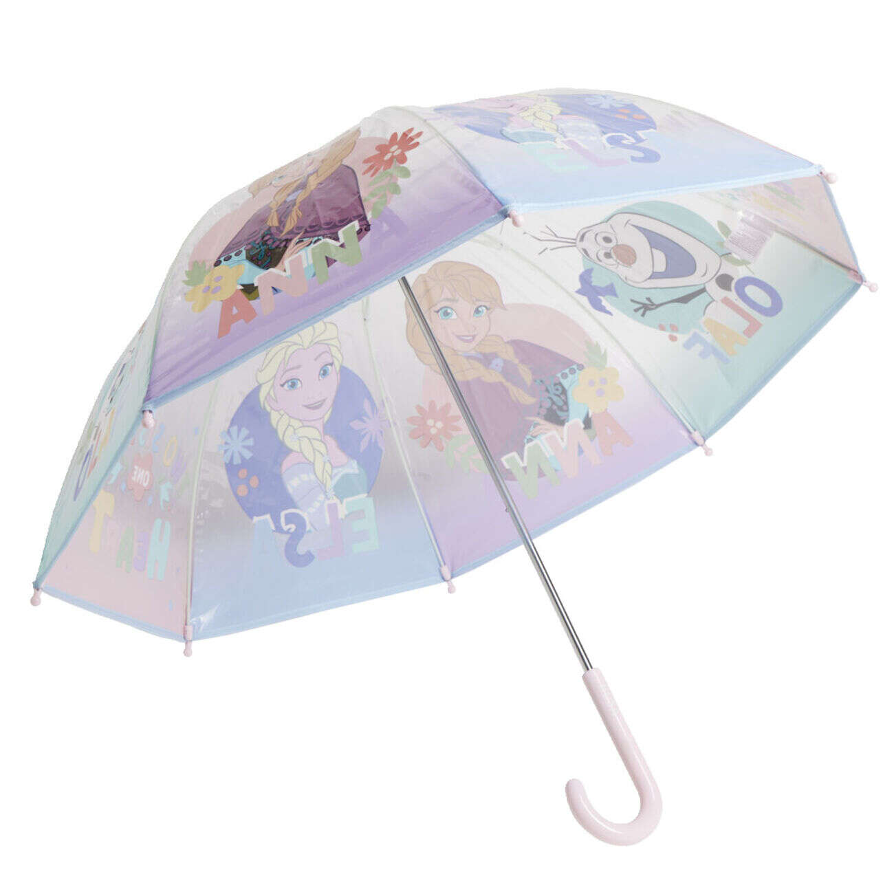 Parapluie bulle Frozen bleu polyester et métal