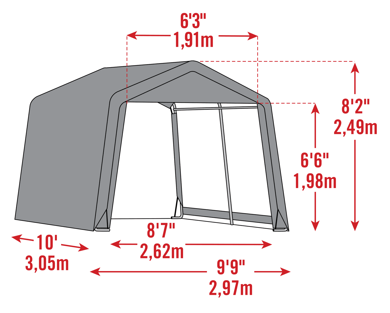 Scotts Garden Shed 4 X 4 X 6�� Green Peak