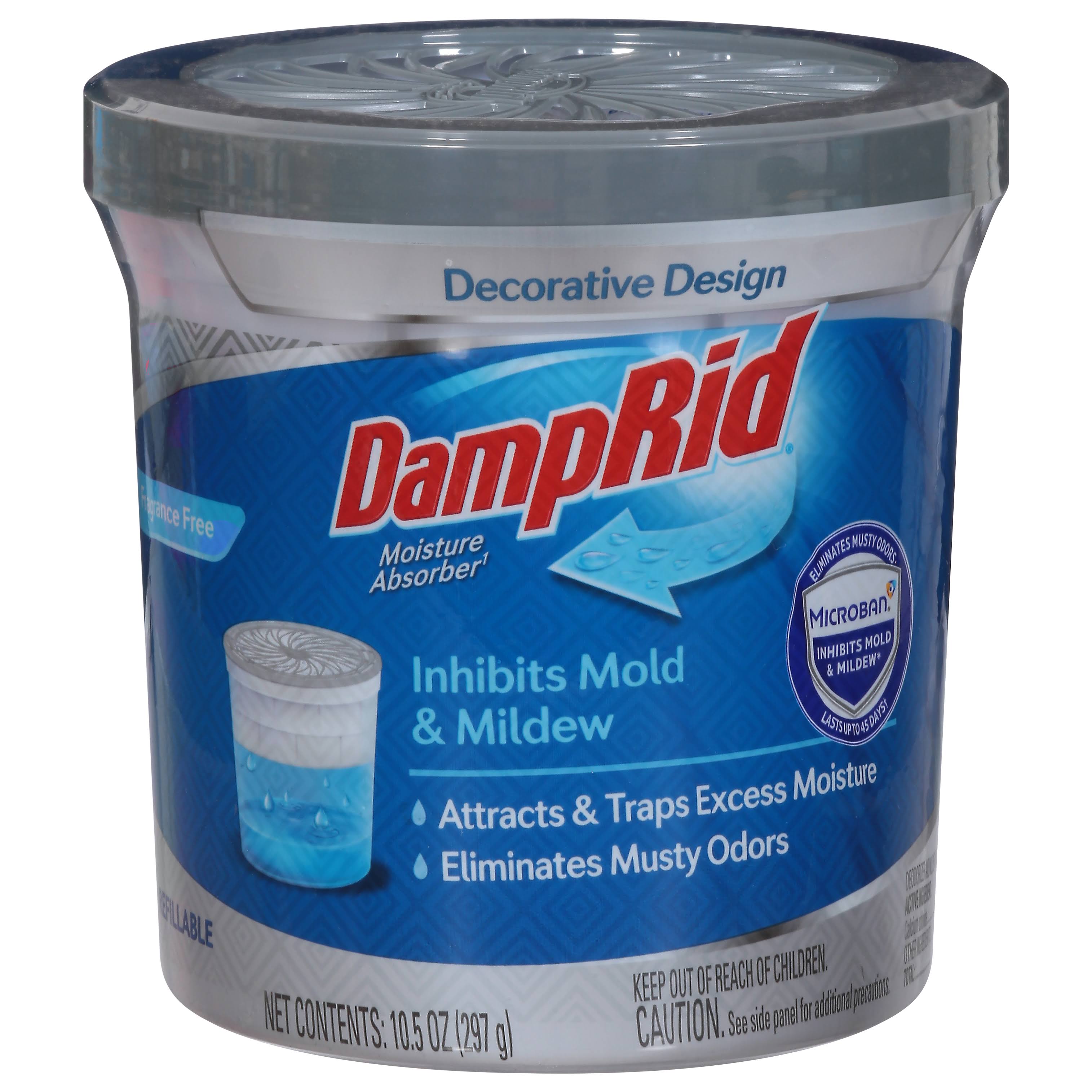 Damprid Moisture Absorber, Refillable, Fragrance Free - 10.5 oz