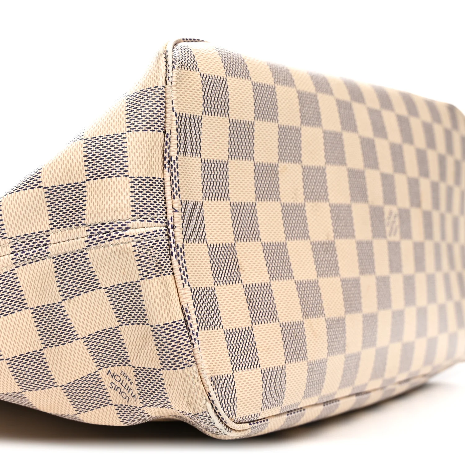 Damier Azur Braided Neverfull MM Orange