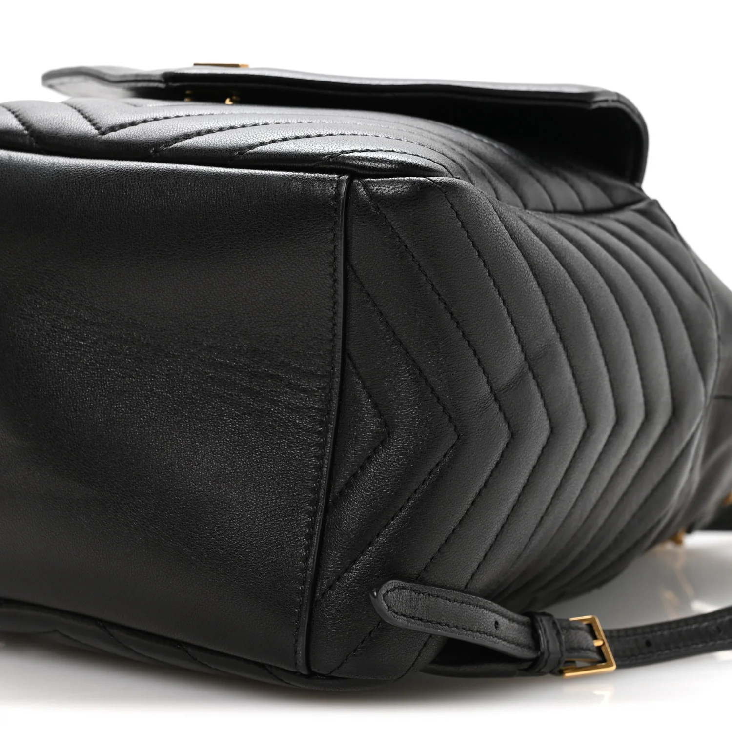 Lambskin Matelasse Monogram Joe Backpack Black