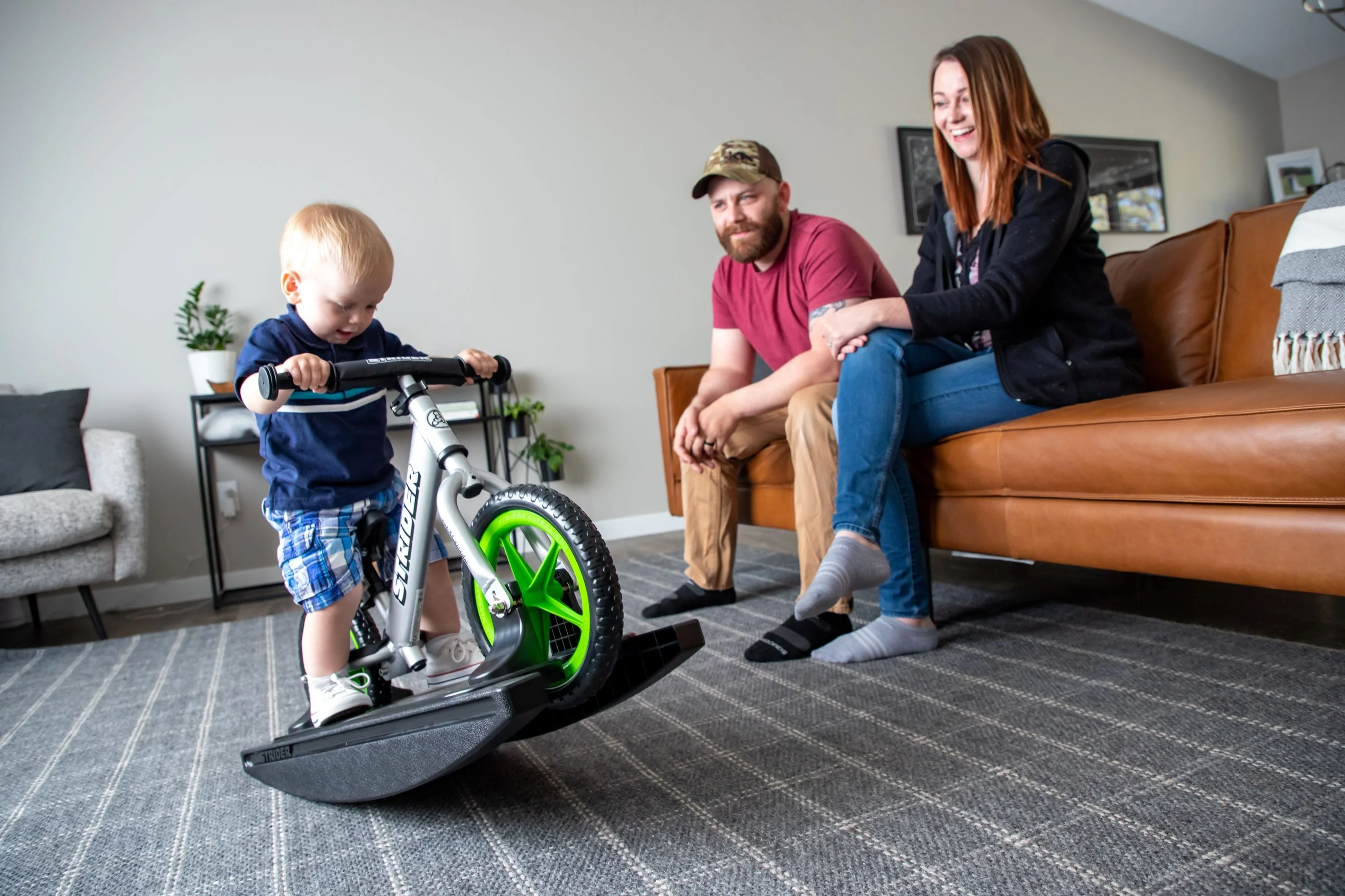 Strider - 12 Pro 2 - in - 1 Rocking Balance Bike, Ages 6 Months to 5 Years - Silver
