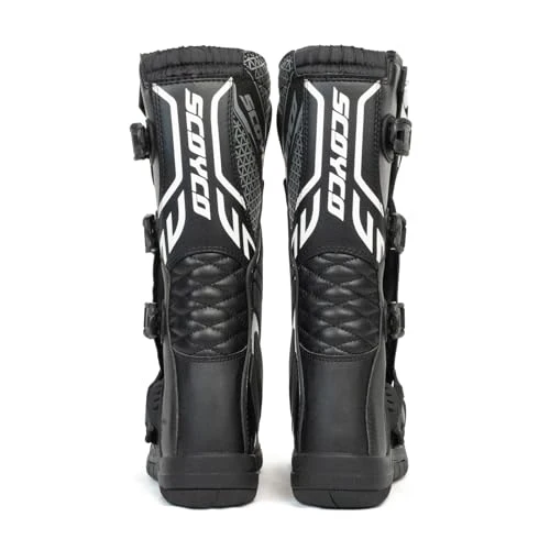 Scoyco Dirt Bike Boots for Men CE Level 1 Enduro Motocross Footwear