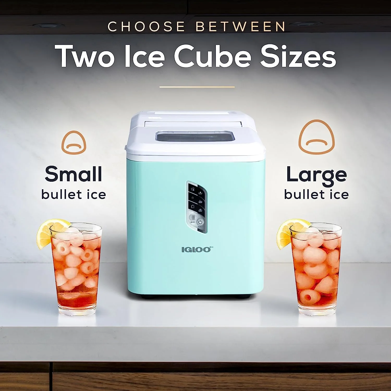 Automatic Ice Machine Self Cleaning Countertop Ice Maker for Water Bottle Drinks, Aqua(Aqua) - Image 6