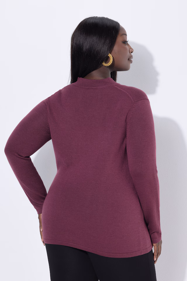 Merino Silk Blend V-Neck Sweater