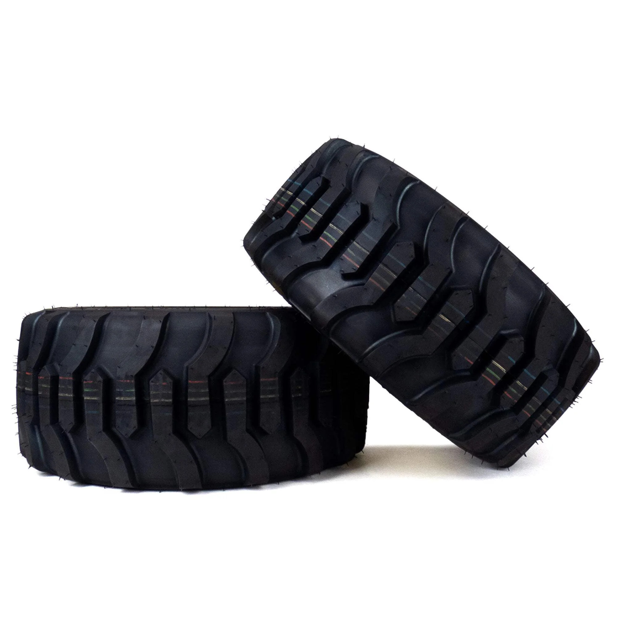 (2) Industrial Tire Assemblies 18x8 50 10 John Deere 1023E 1026R 1025R LVA20123 Image 3