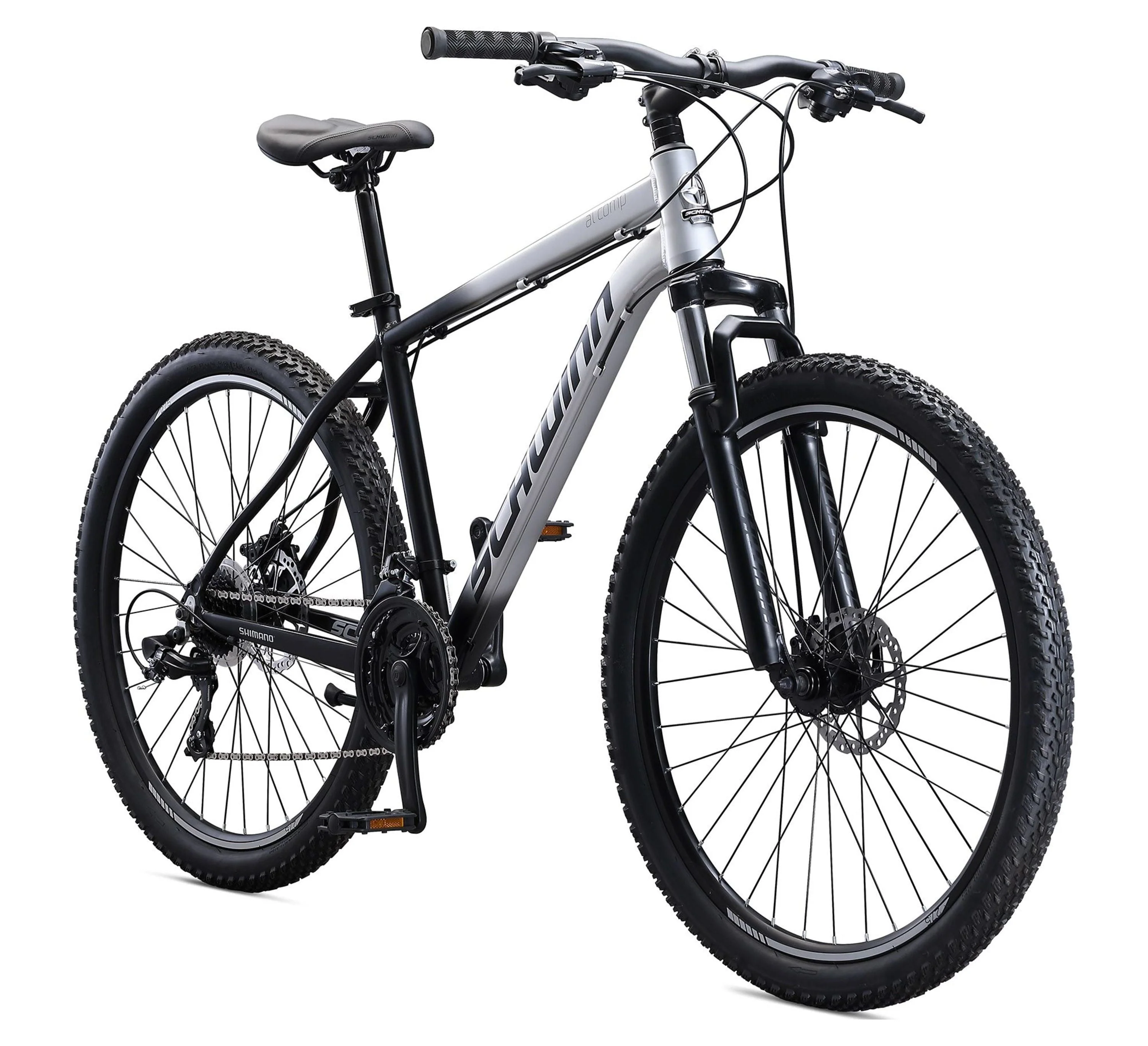 Schwinn AL Comp 27.5 in Men'S Mountain Bike, 21 Speed Adult Bicycle, Grey