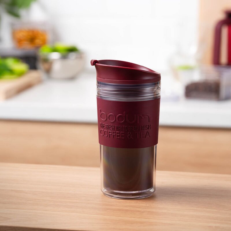Travel Mug reisekopp 35 cl dobbeltvegg cranberry