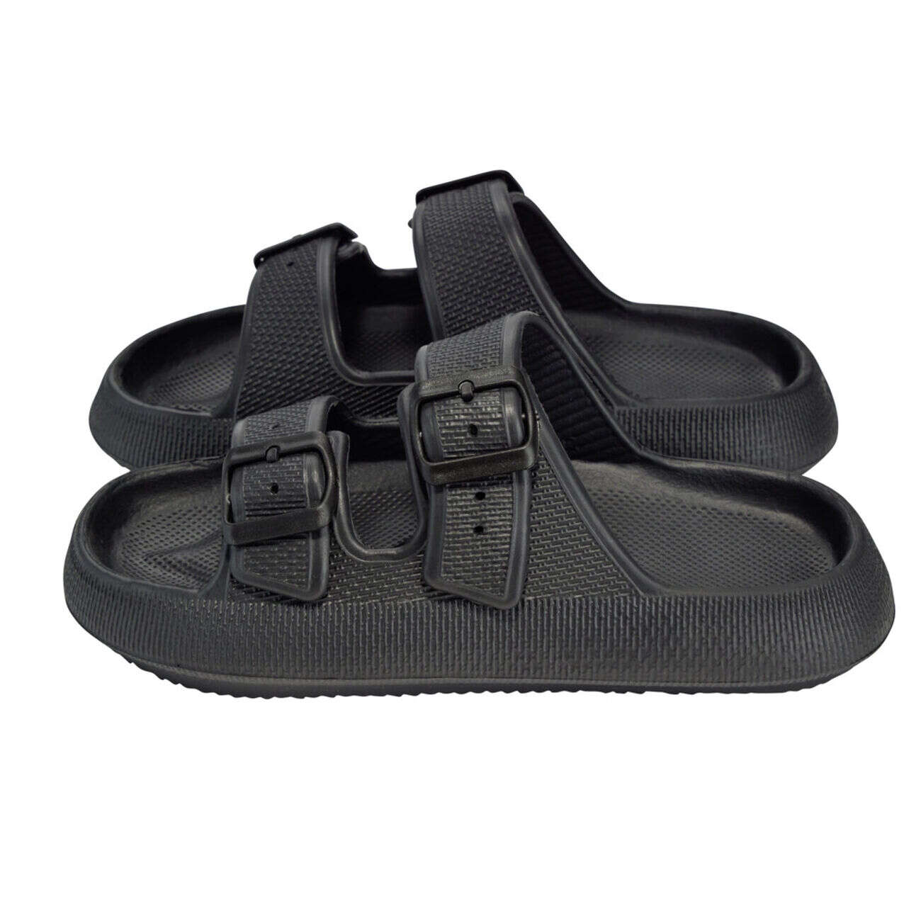 Sandales unisex 2 brides plastique noir 40/41