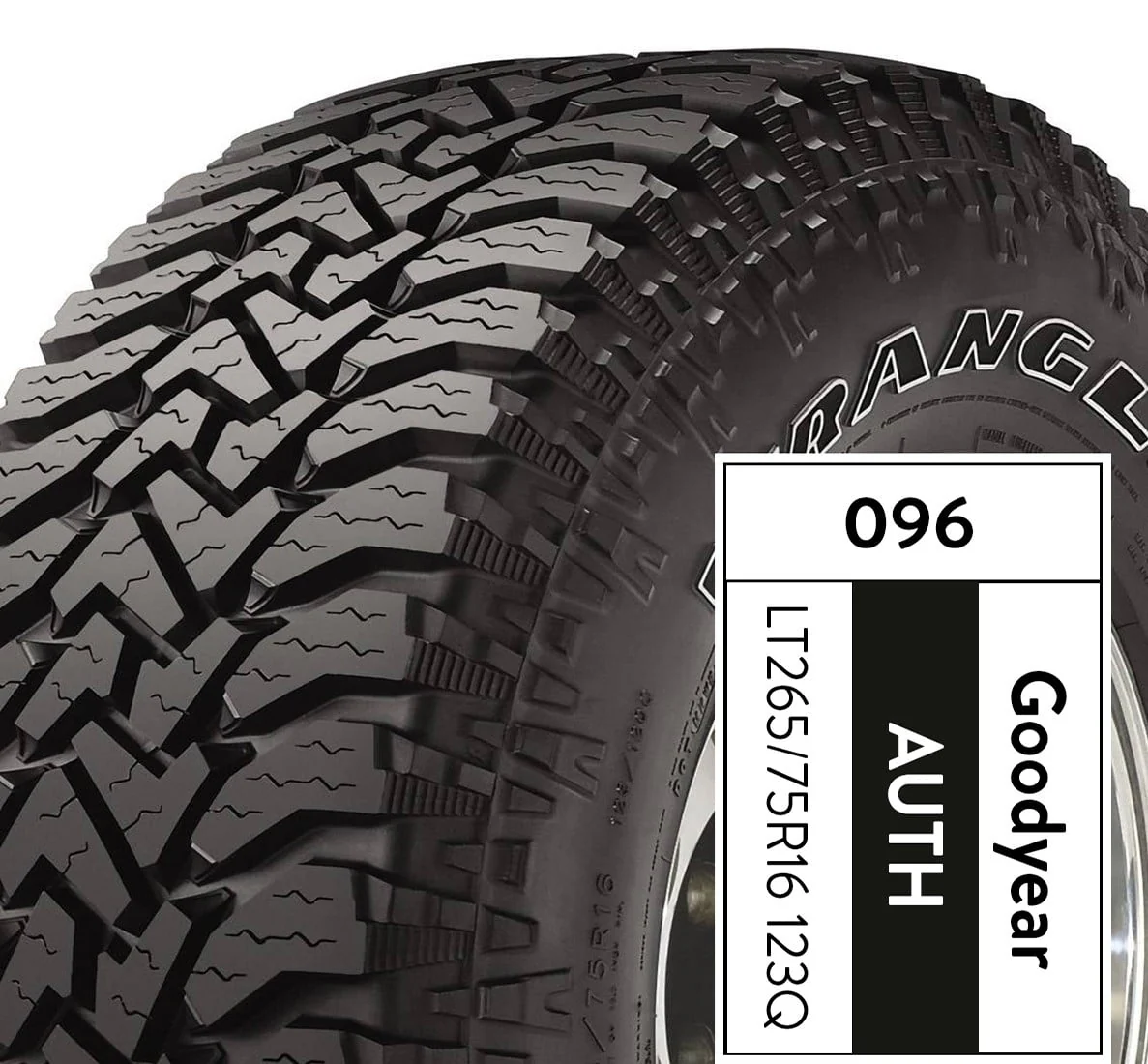 Wrangler Authority A/T LT265/75R16 123Q All Terrain Tire Image 5