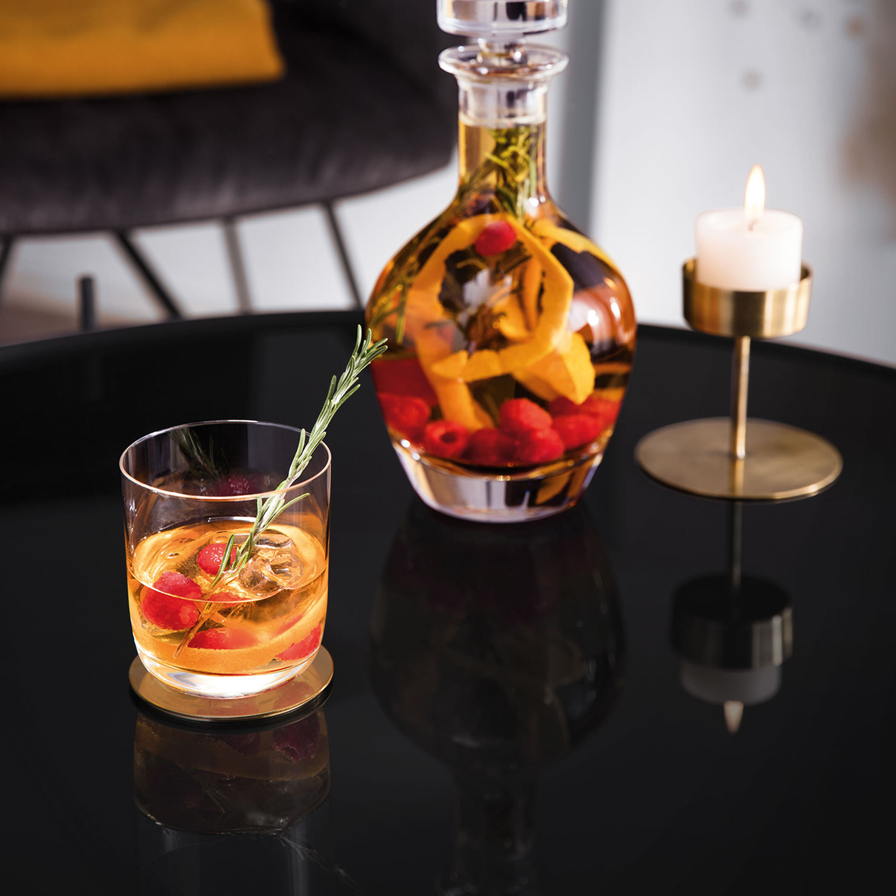 La Divina Water glass - Clear, 0 oz, crystal glass