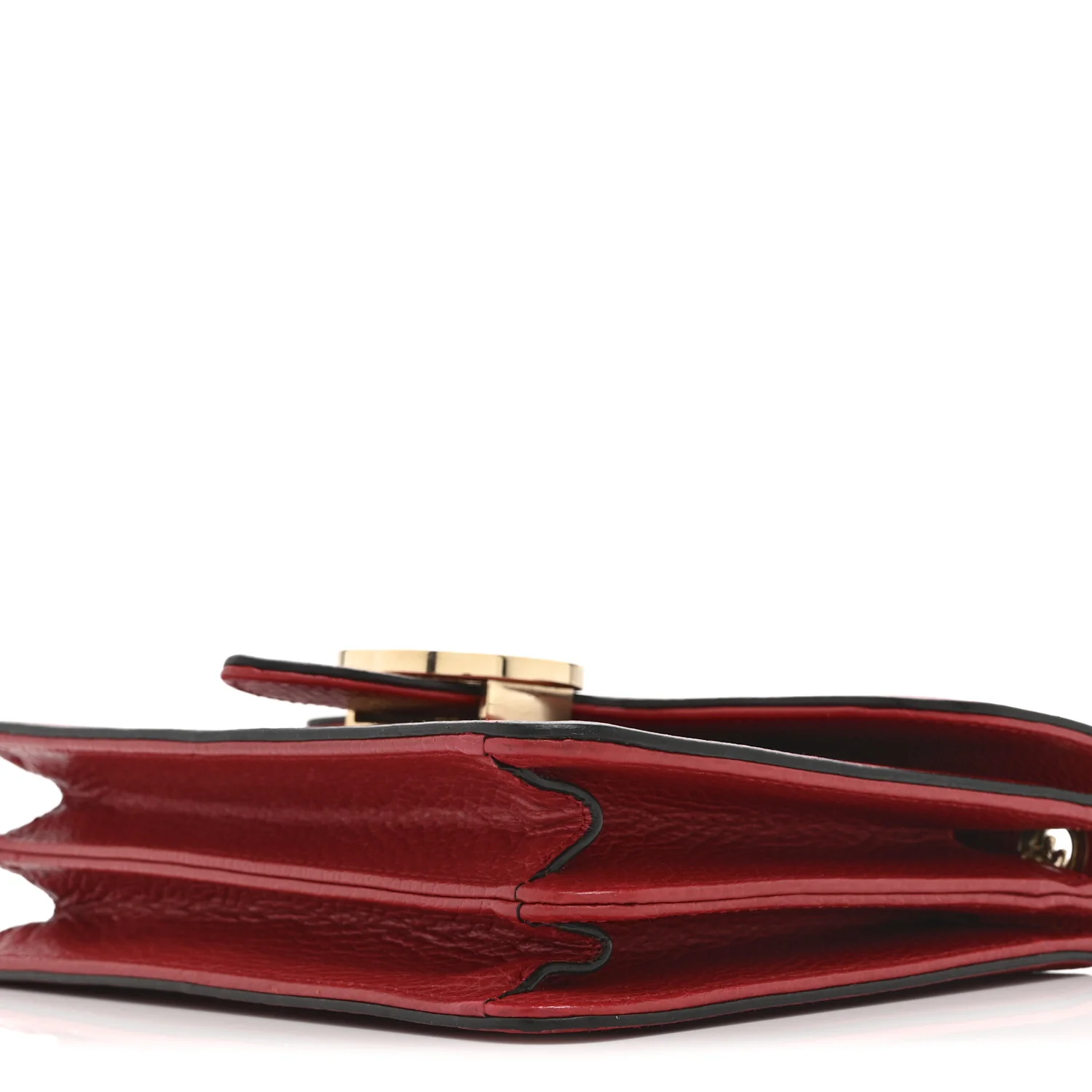 Dollar Calfskin Small Interlocking G Shoulder Bag Red