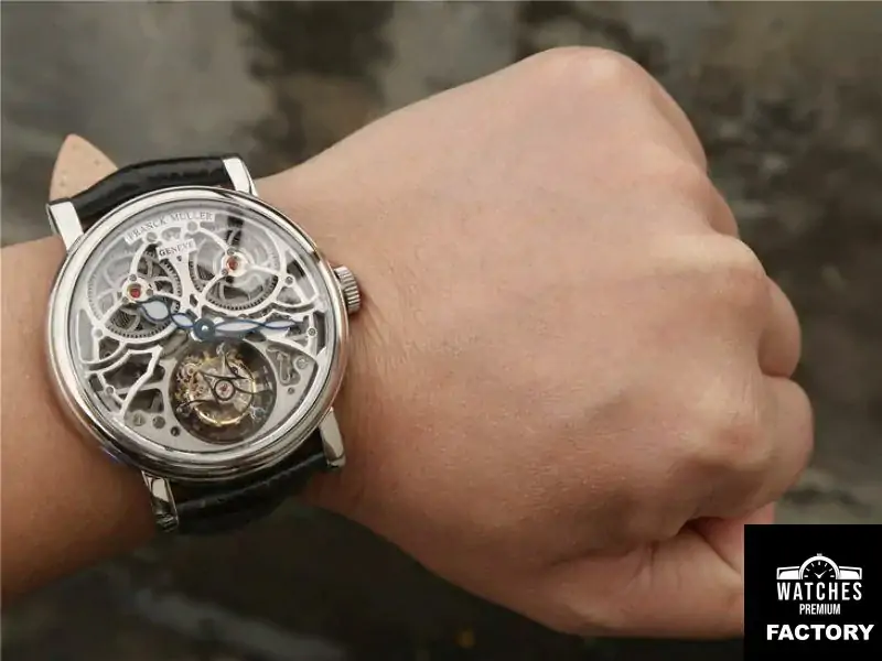 Franck Muller Giga Tourbillon 7048 T G SQT BR Silver Skeleton Dial