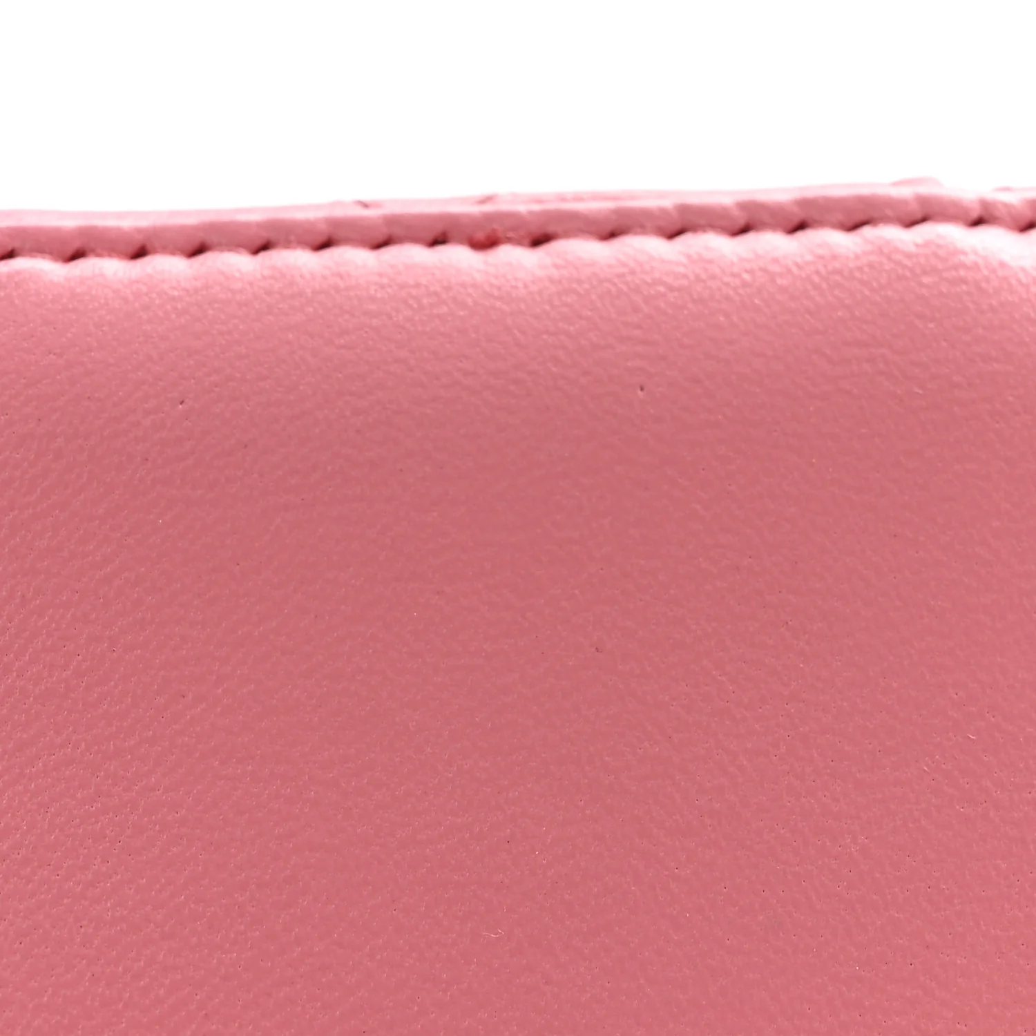 Lambskin Quilted Trendy Mini Vanity Case With Chain Pale Pink