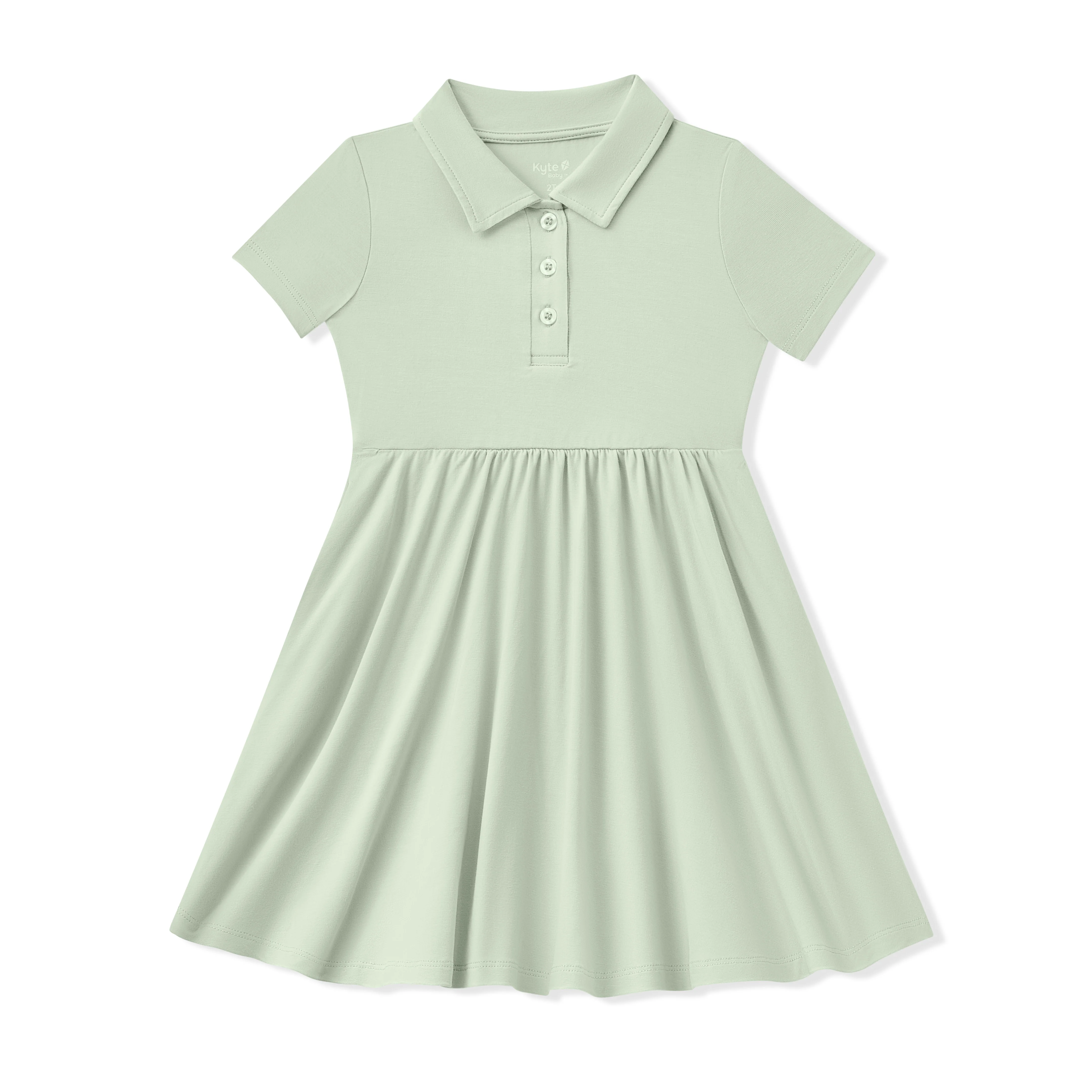 Polo Dress in Basil