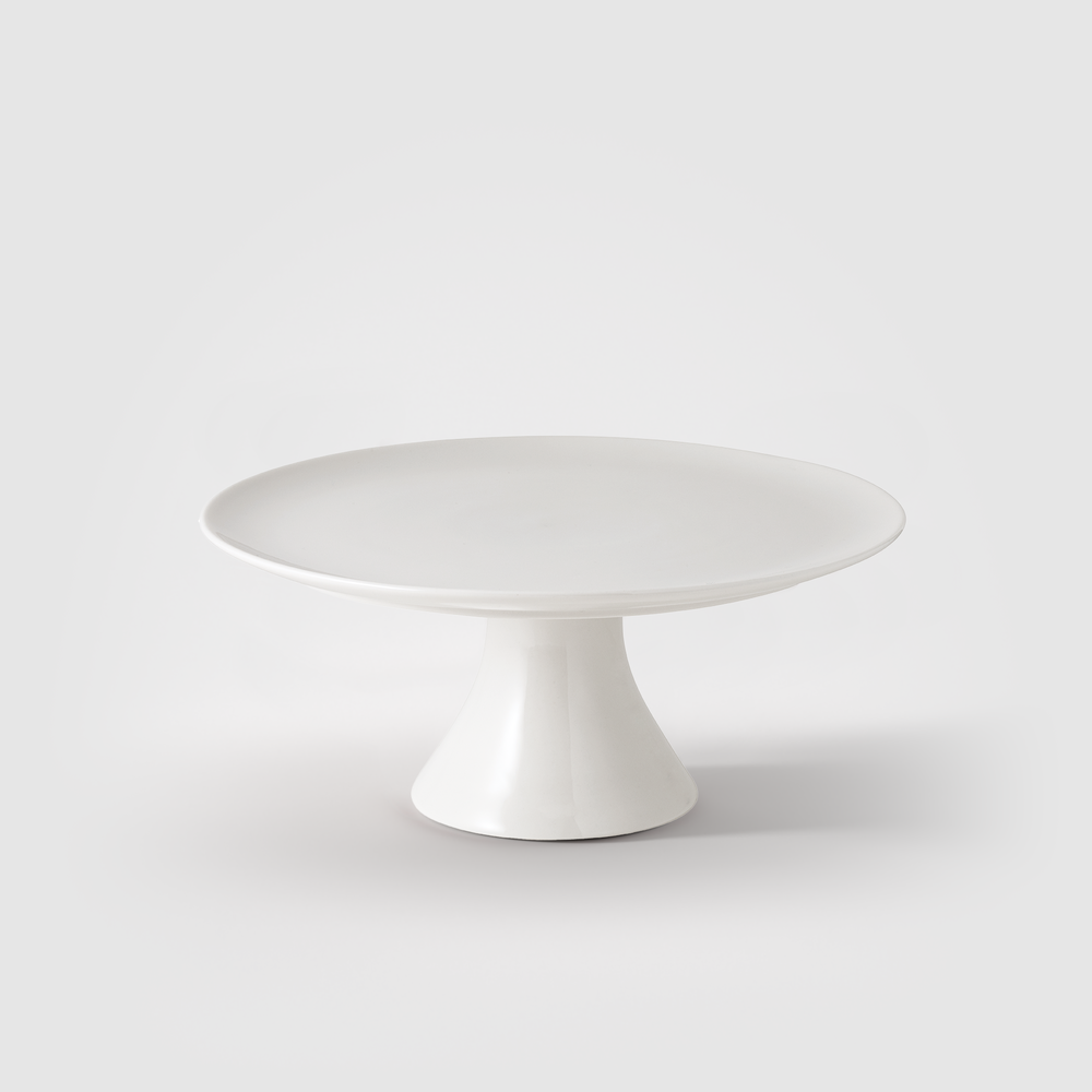 For Me Cake stand - White, 12'', Premium Porcelain