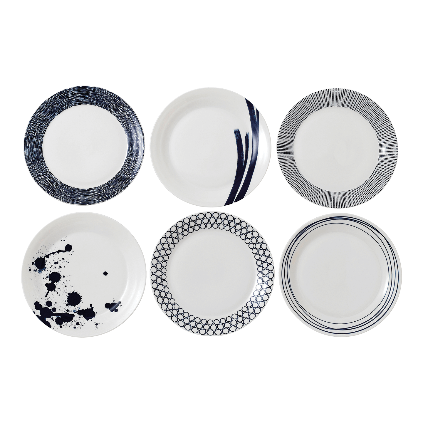 Pacific Blue Dinner Plates, Set of 6