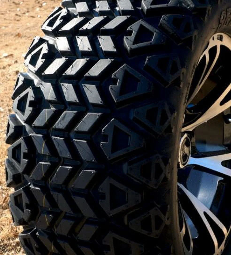 10" Flash Wheels & 22x11 - 10 All-Terrain Golf Cart Tires - Set of 4