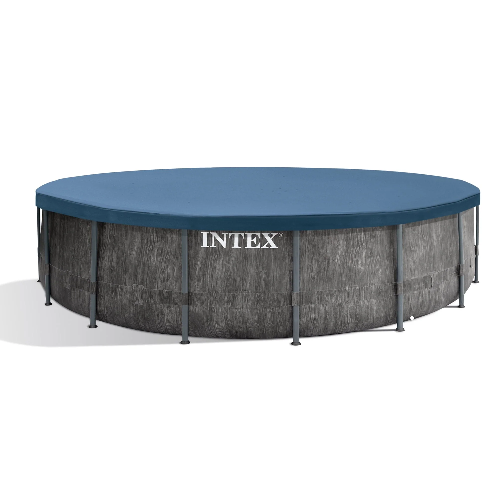 Greywood Prism Frame 15'x48" Round Above Ground Outdoor Swimming Pool Set - Image 3