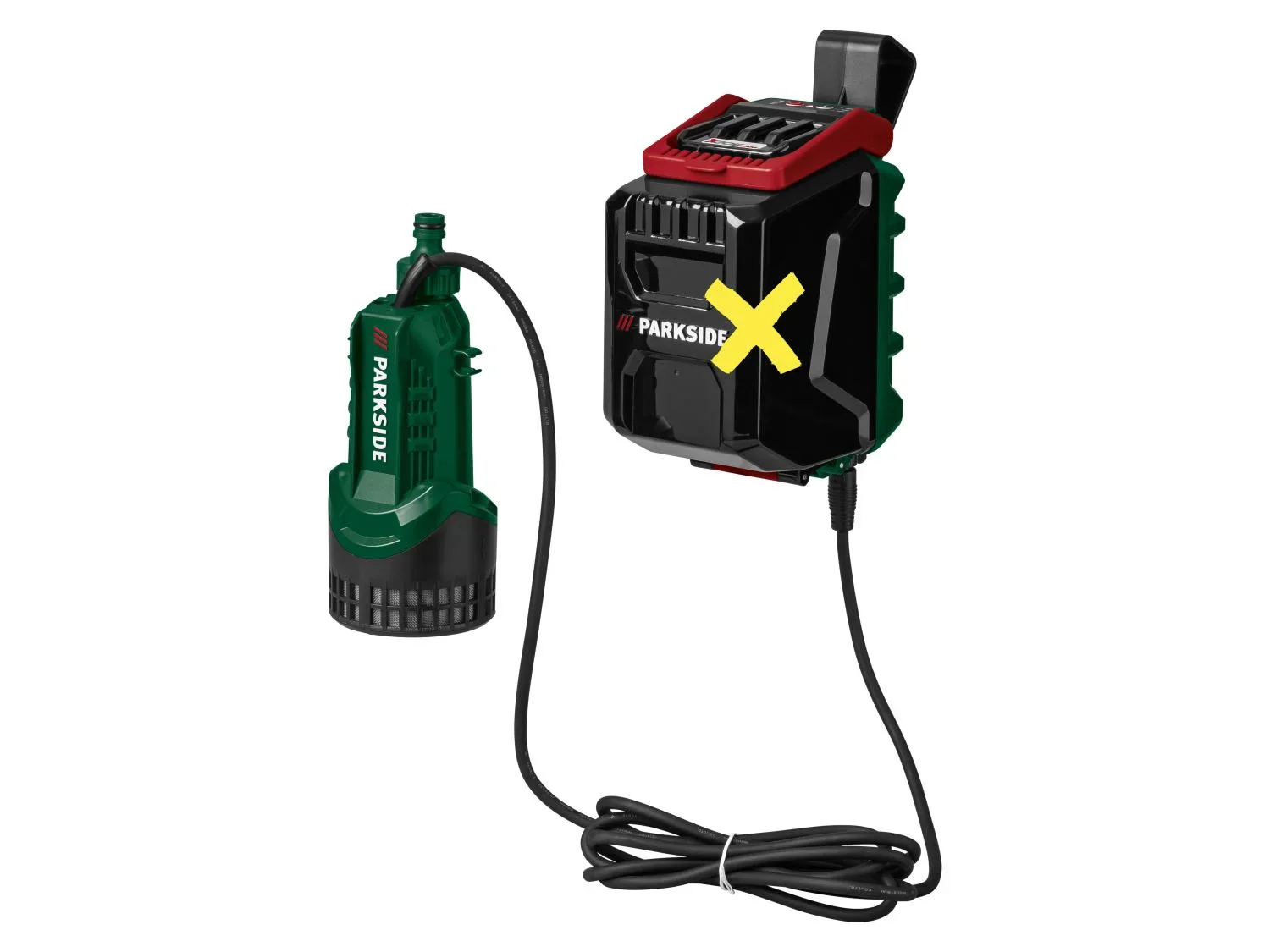PARKSIDE Pompe pour collecteur deau de pluie sans fil PRPA 20-Li B3, 20 V