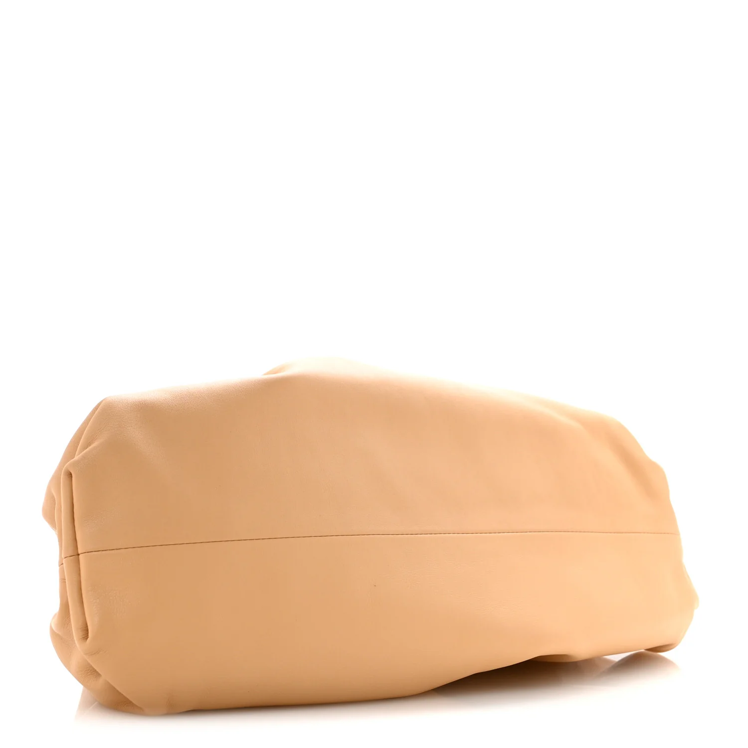 Smooth Butter Calf The Pouch Oversized Clutch Biscotto