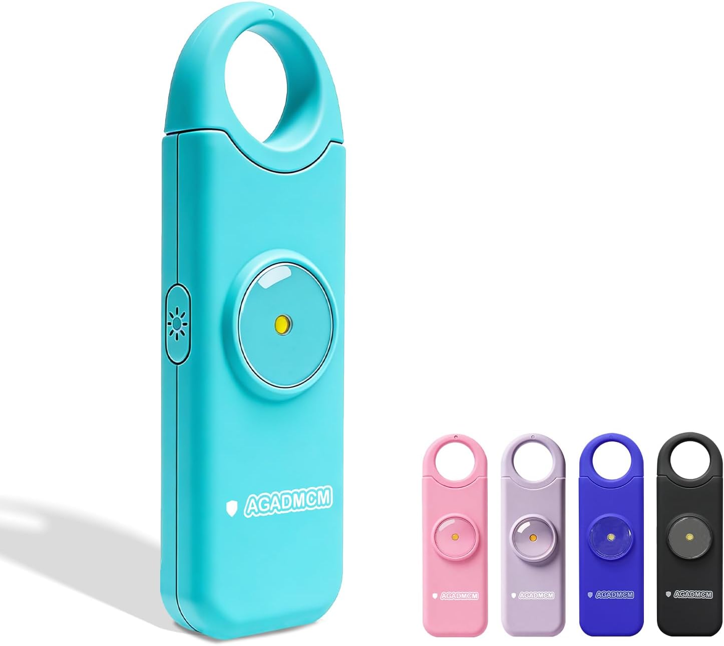Rechargeable Personal Safety Alarm, 130dB Emergency Siren with LED Flashlight, Portable Keychain for Women, Kids, Elderly, Night Running & Travel (Navy Blue)