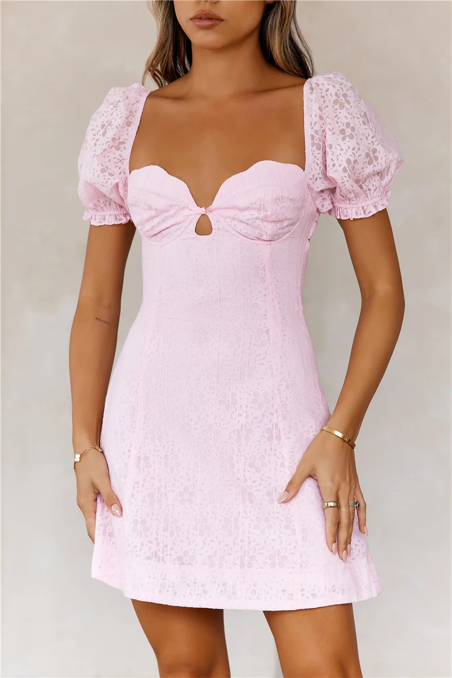 Strawberry Smoothie Mini Dress Pink