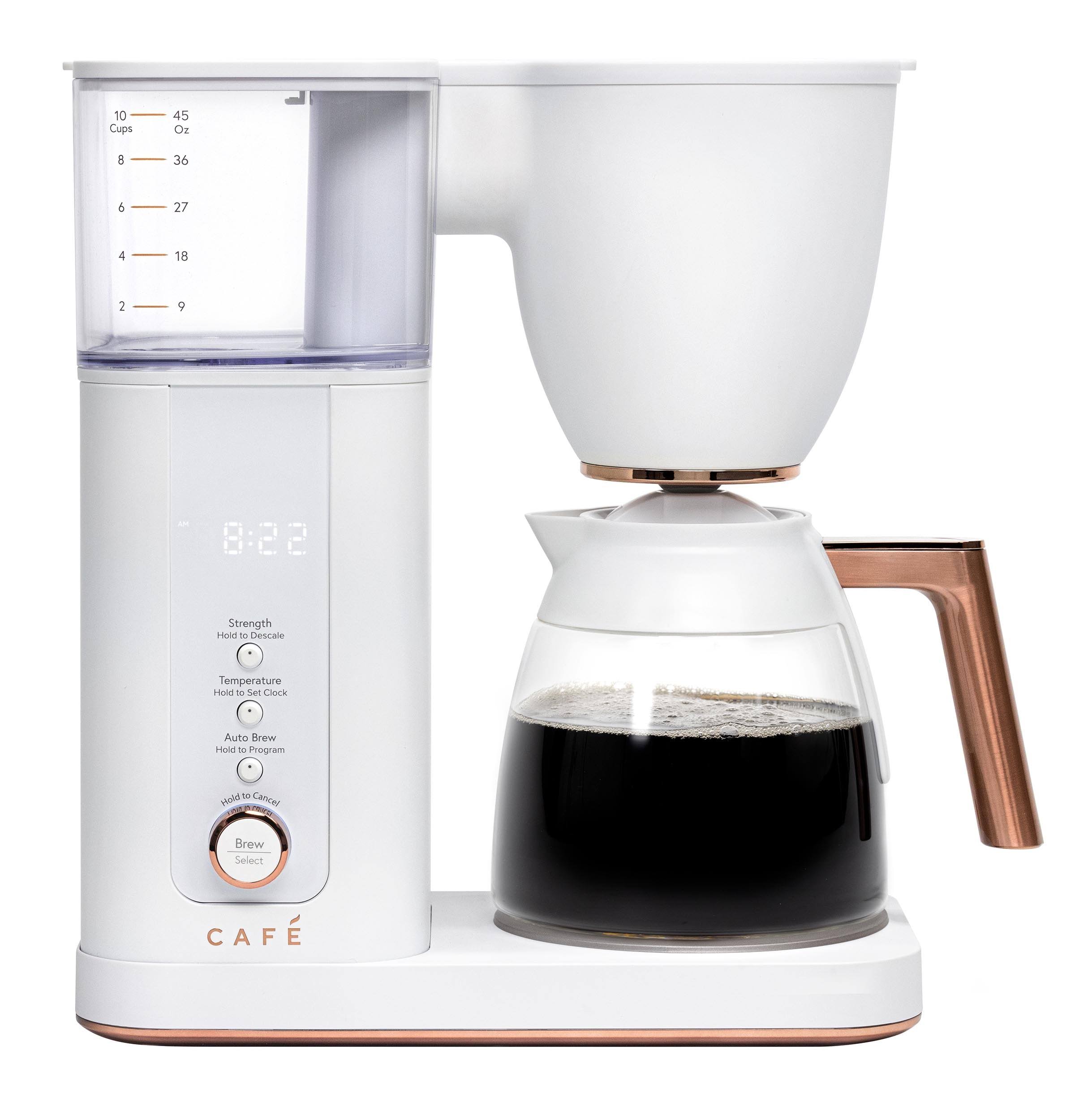 Caf�� Specialty Drip Coffee Maker with Glass Carafe, 10 Cups, Matte White
