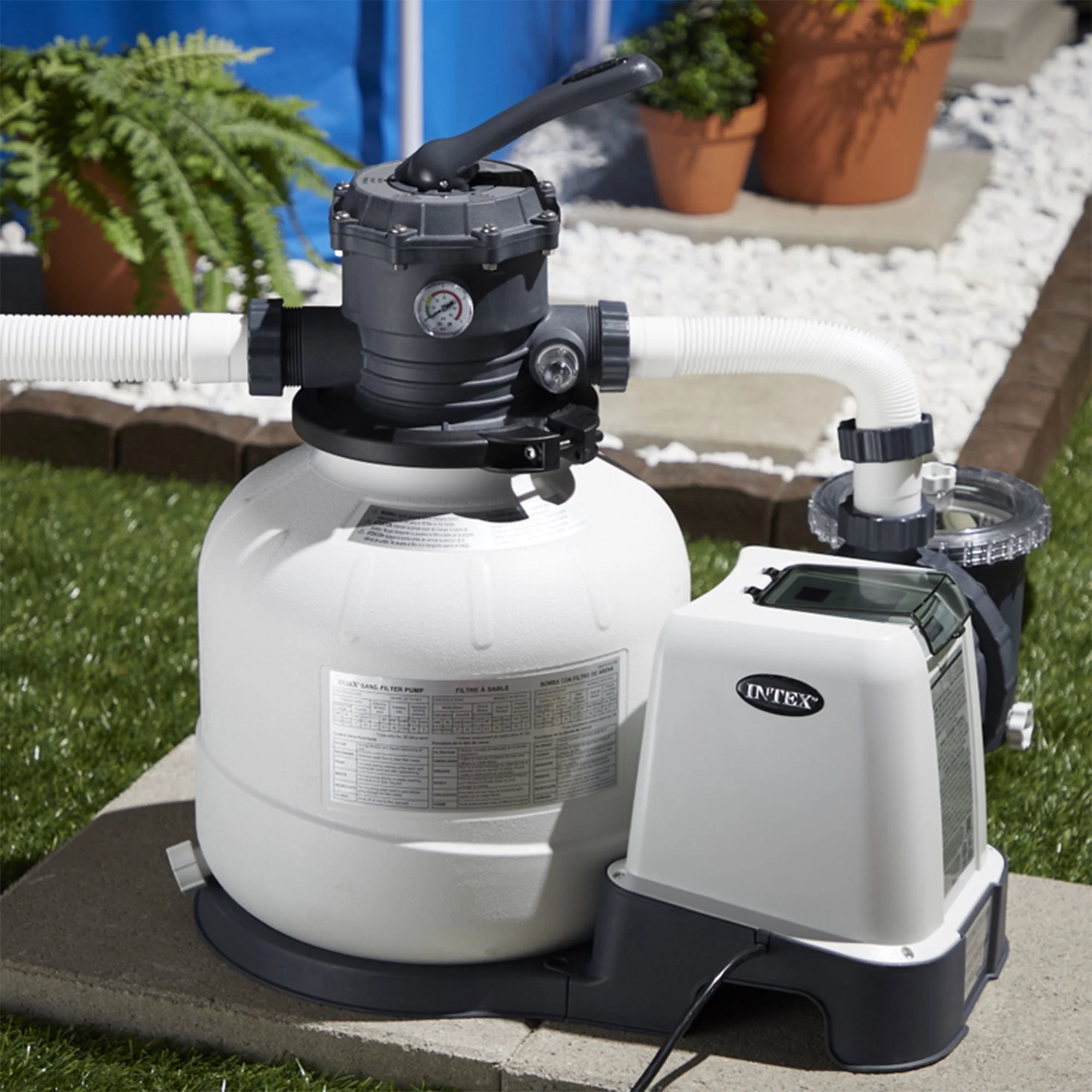 Intex 26647EG 2800 GPH Above Ground Pool Sand Filter Pump with Automatic Timer Image 2